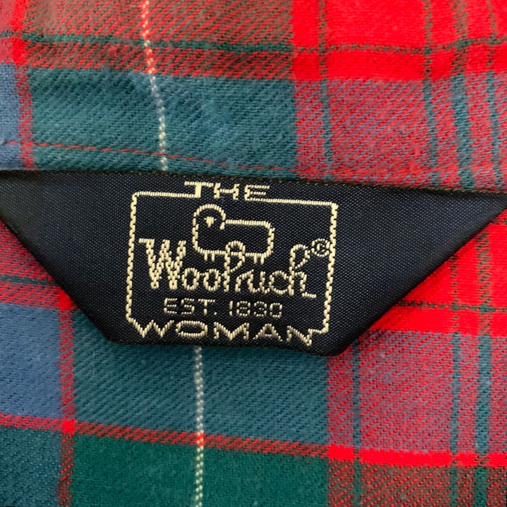 Vintage Woolrich Shirt Womens 14 Plaid Flannel Long Sleeve Button Up Red Pockets Size XL / US 12-14 / IT 48-50 - 2 Thumbnail