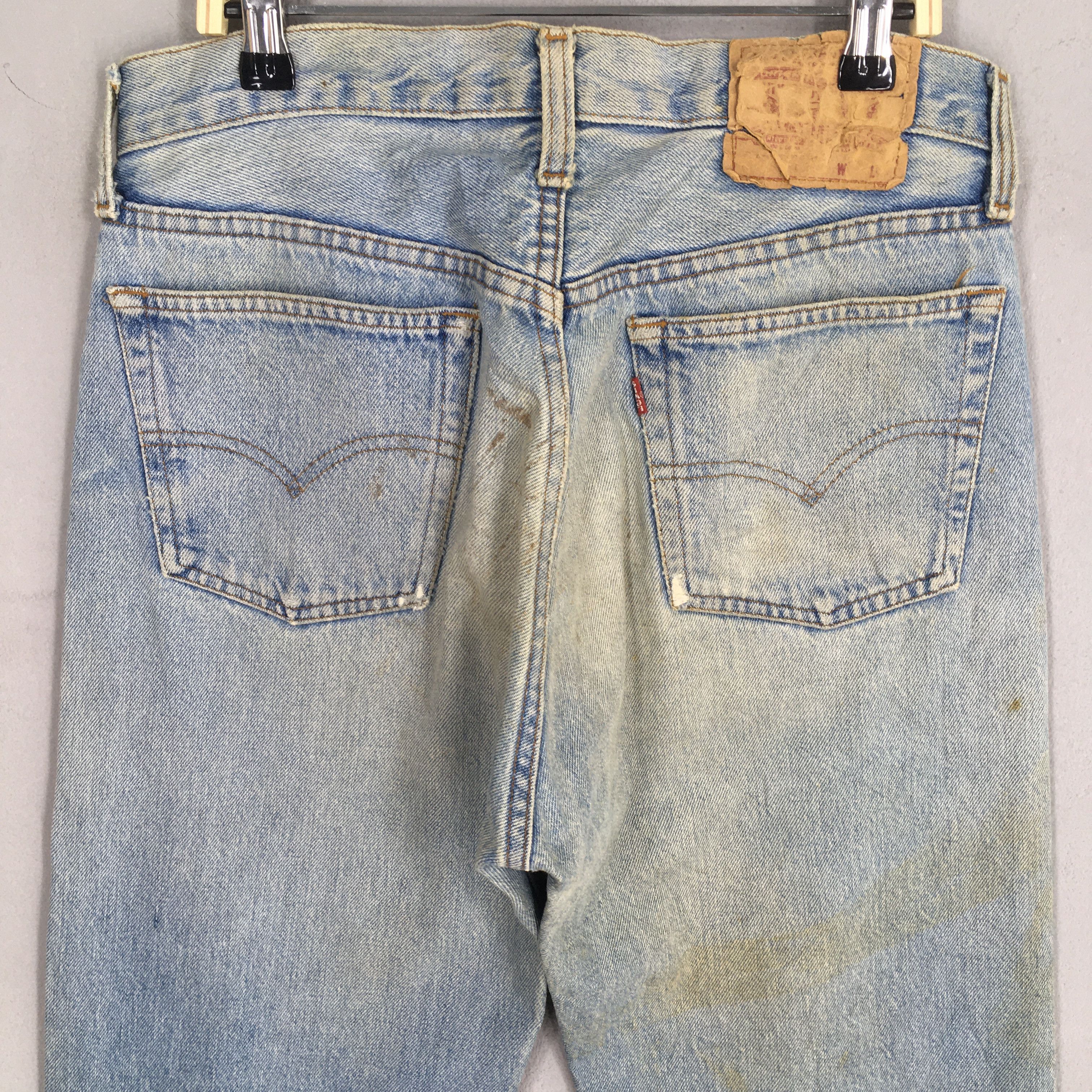 Levi's Size 29x31 Vintage 90s Levi's 501 High Rise Jeans S1893 Size 29" - 10 Thumbnail