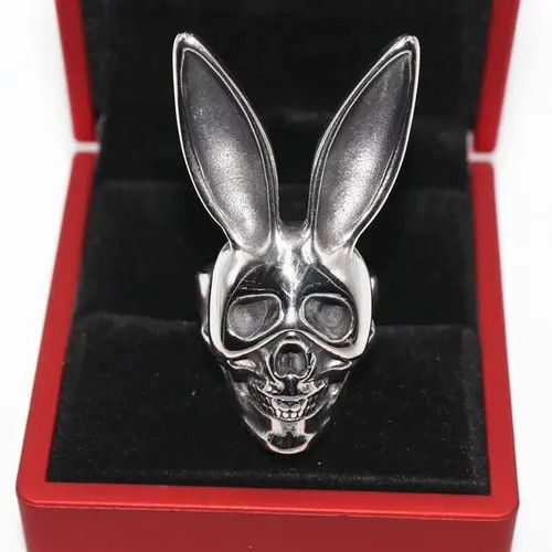 Jewelry Rabbit Skull Ring Size ONE SIZE - 3 Thumbnail