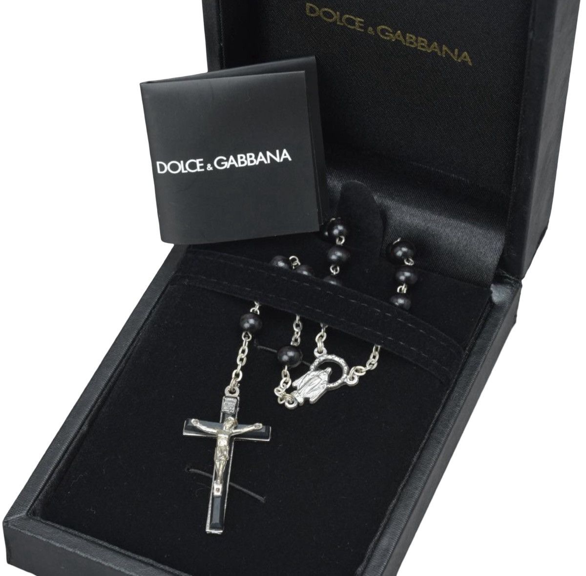 Dolce & Gabbana Dolce&Gabbana Classic Rosary Necklace with Crucifix Pendant Size ONE SIZE - 1 Thumbnail