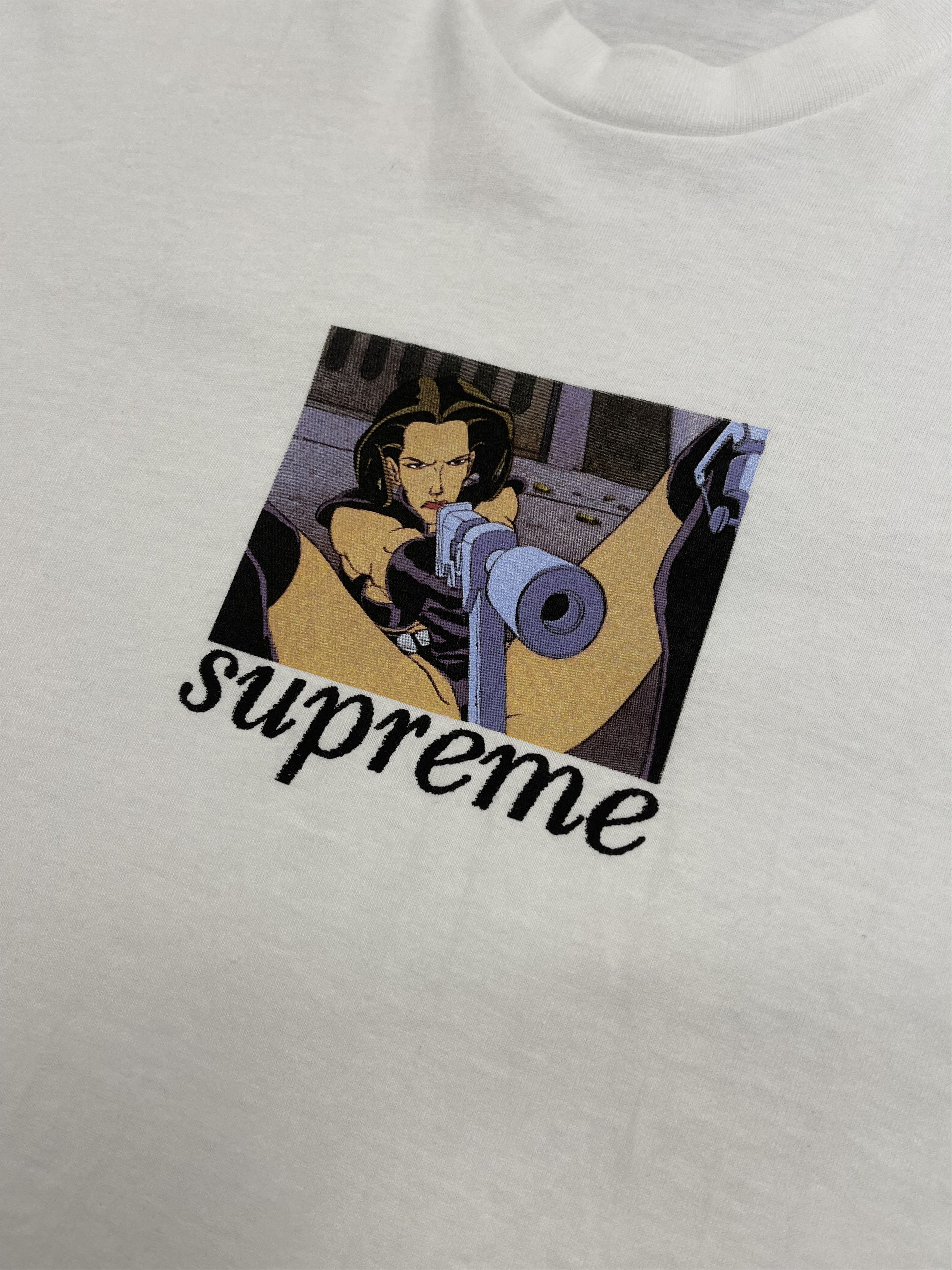 Supreme Supreme Aeon Flux Gun Tee White Size US XL / EU 56 / 4 - 2 Thumbnail