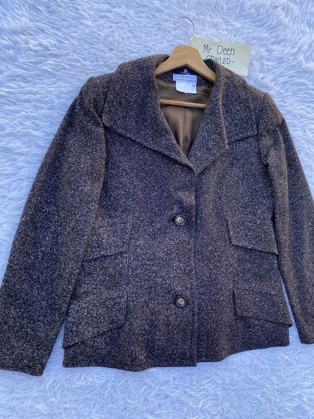Givenchy Rare Vintage GIVENCHY Wool Jacket Size M / US 6-8 / IT 42-44 - 6 Thumbnail