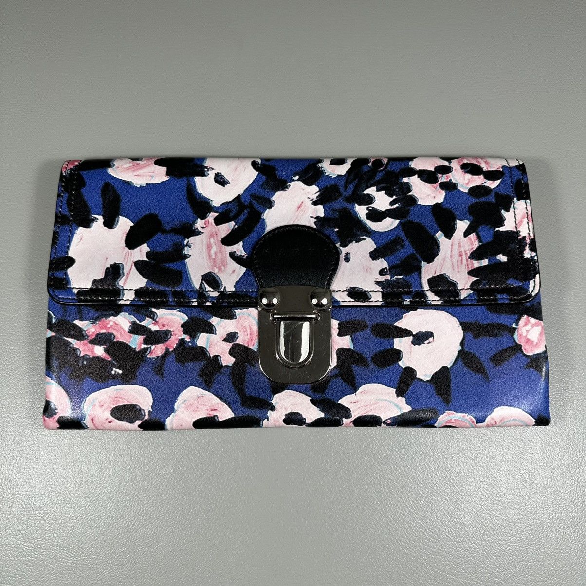 Marni MARNI Ecoleather Abstract Flower Blue Clutch Bag Size ONE SIZE - 1 Thumbnail