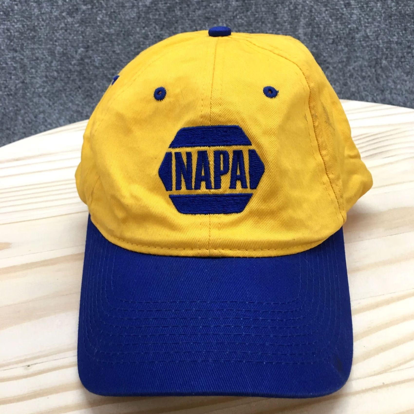 Logo 7 NAPA Baseball Hat Mens Yellow One Size Adjustable Embroidered Logo Size ONE SIZE - 3 Thumbnail