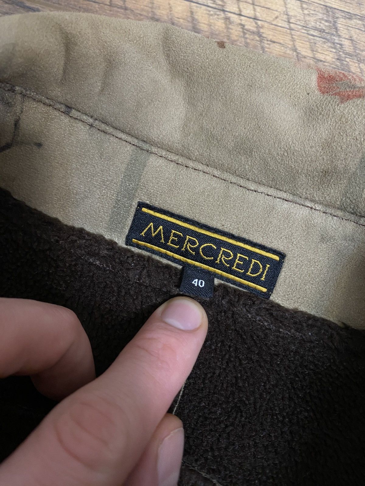 Japanese Brand Mercredi "Asian Aesthetic" Graphic Coat Faux Fur Lined Size S / US 4 / IT 40 - 3 Thumbnail