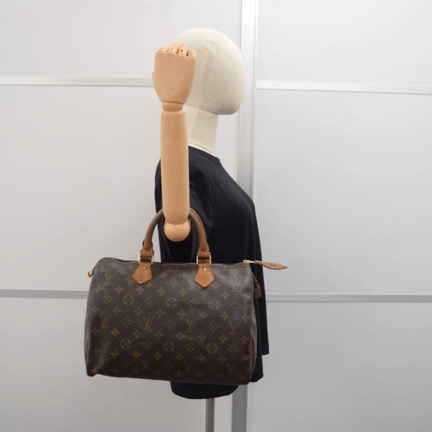 Auth Louis Vuitton Speedy 30 Hand Bag Monogram Canvas M41526