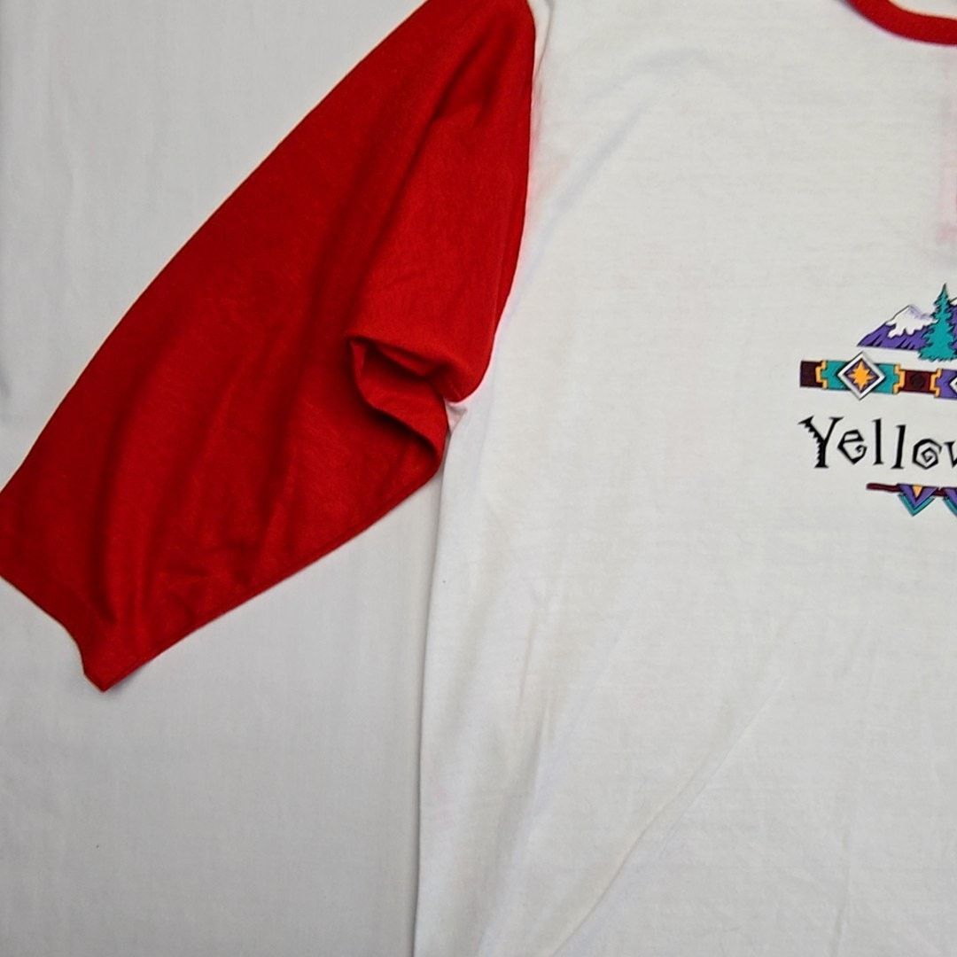 Vintage Vintage Yellowstone Graphic 3/4 Long Sleeve XL Slim Shirt Size US XL / EU 56 / 4 - 4 Thumbnail
