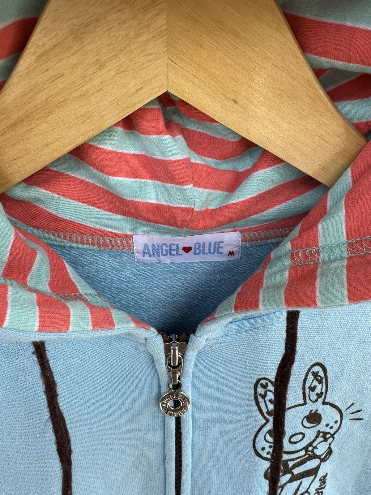 Angel Blue × Hysteric Glamour × Japanese Brand 2000s Angel Blue Donat Hoodie Size US S / EU 44-46 / 1 - 8 Thumbnail