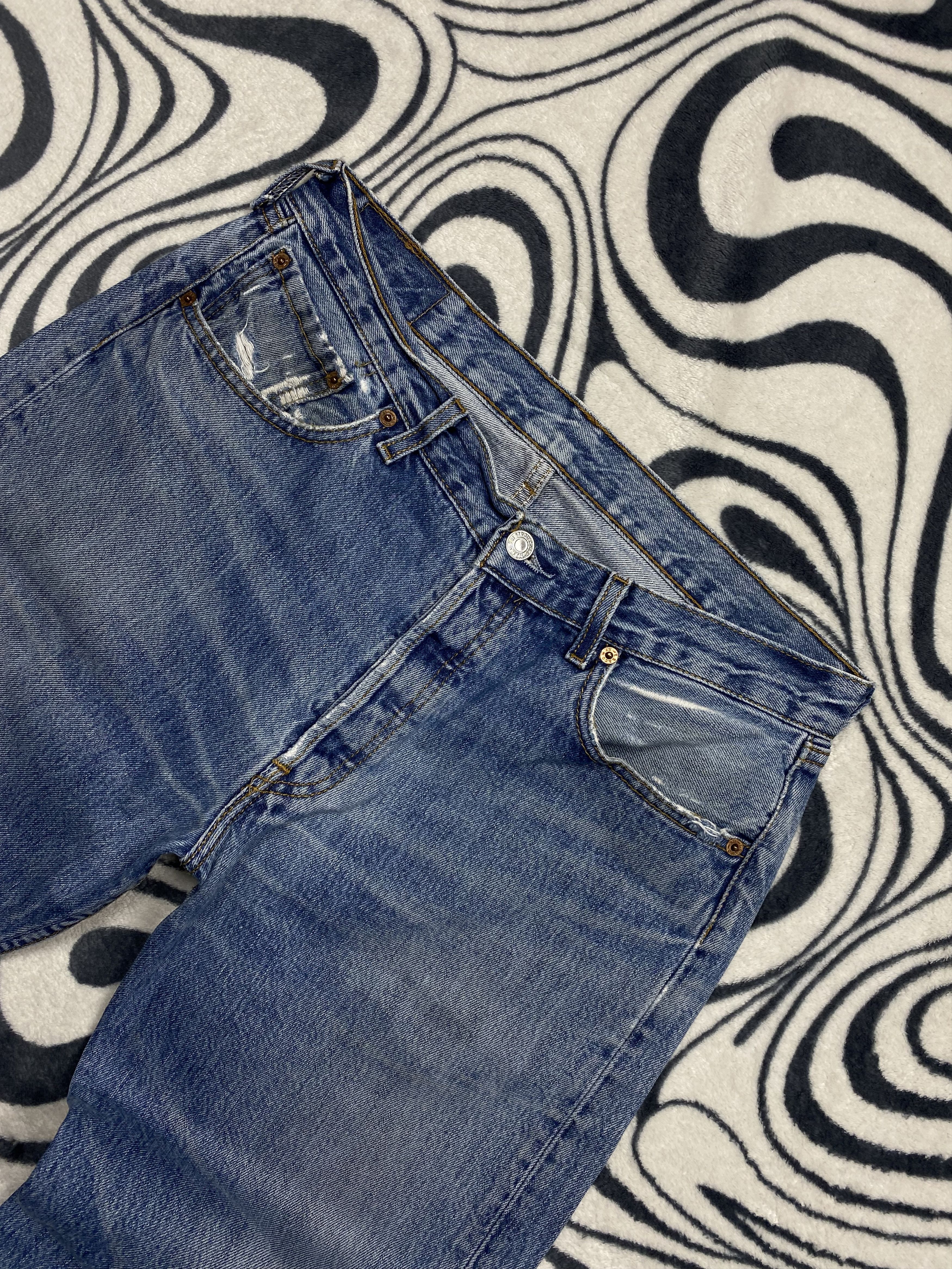 Levi's Levis 501 Blue Denim Pants Jeans Size US 33 - 4 Thumbnail