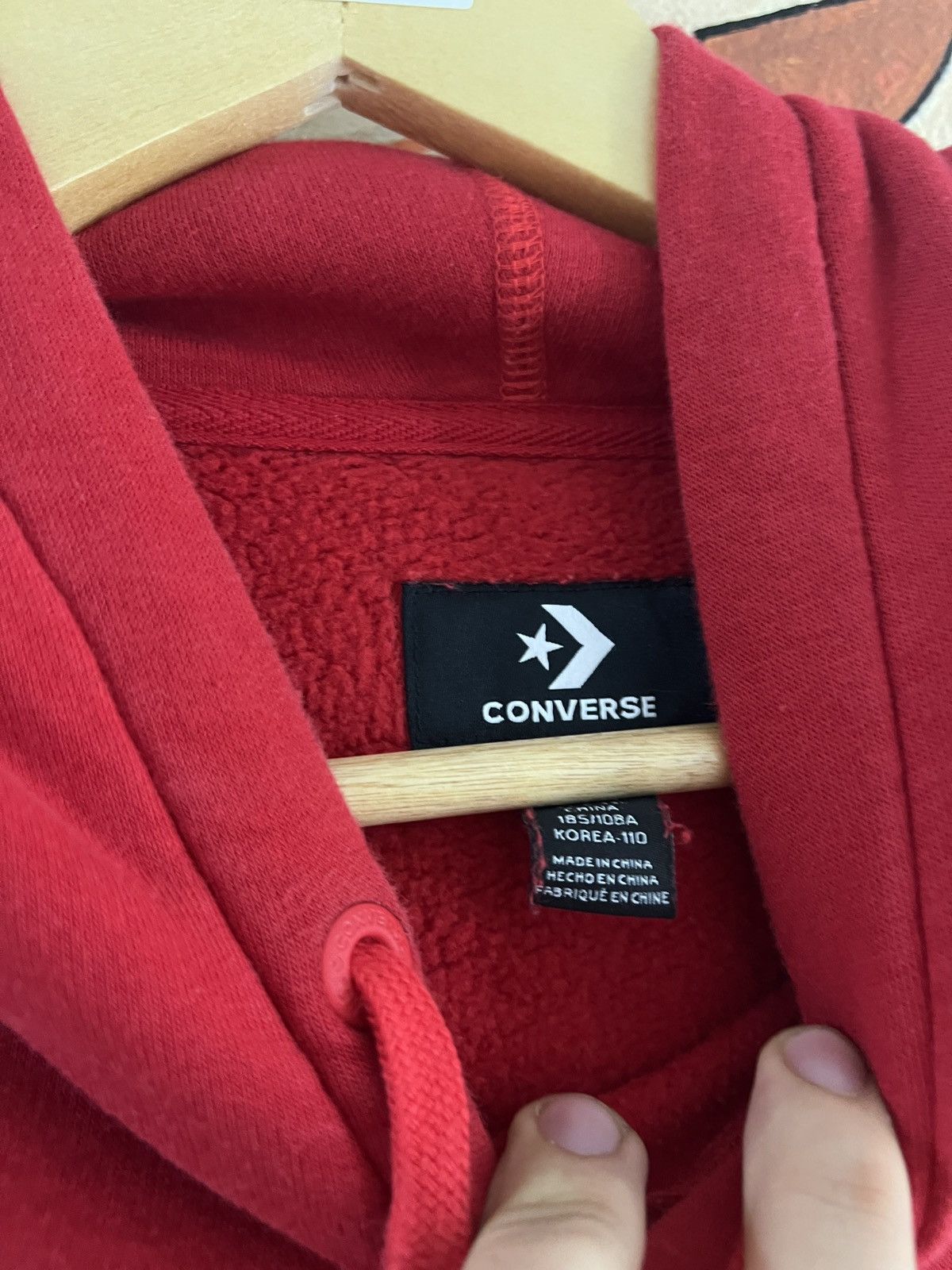 Converse Vintage Converse Hoodie Size US L / EU 52-54 / 3 - 3 Thumbnail