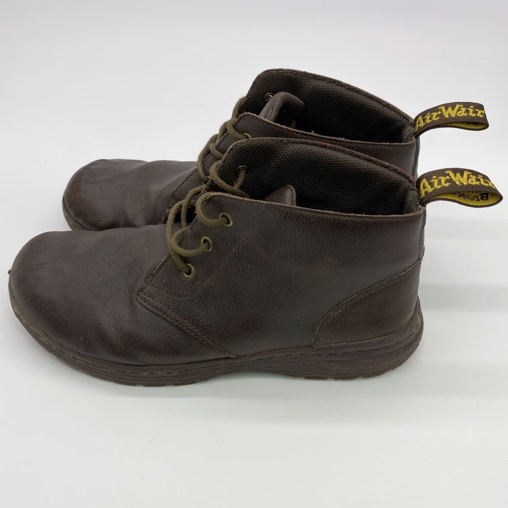 Dr. Martens DR. MARTENS EMIL Brown Leather Work Hiking Boots - SZ 11 EUC Lace Up 3-Eye UK Mens Combat Hiking Work Boots Brown Leather EMIL Dr. Martens Mens Boots Size US 11 / EU 44 - 3 Thumbnail