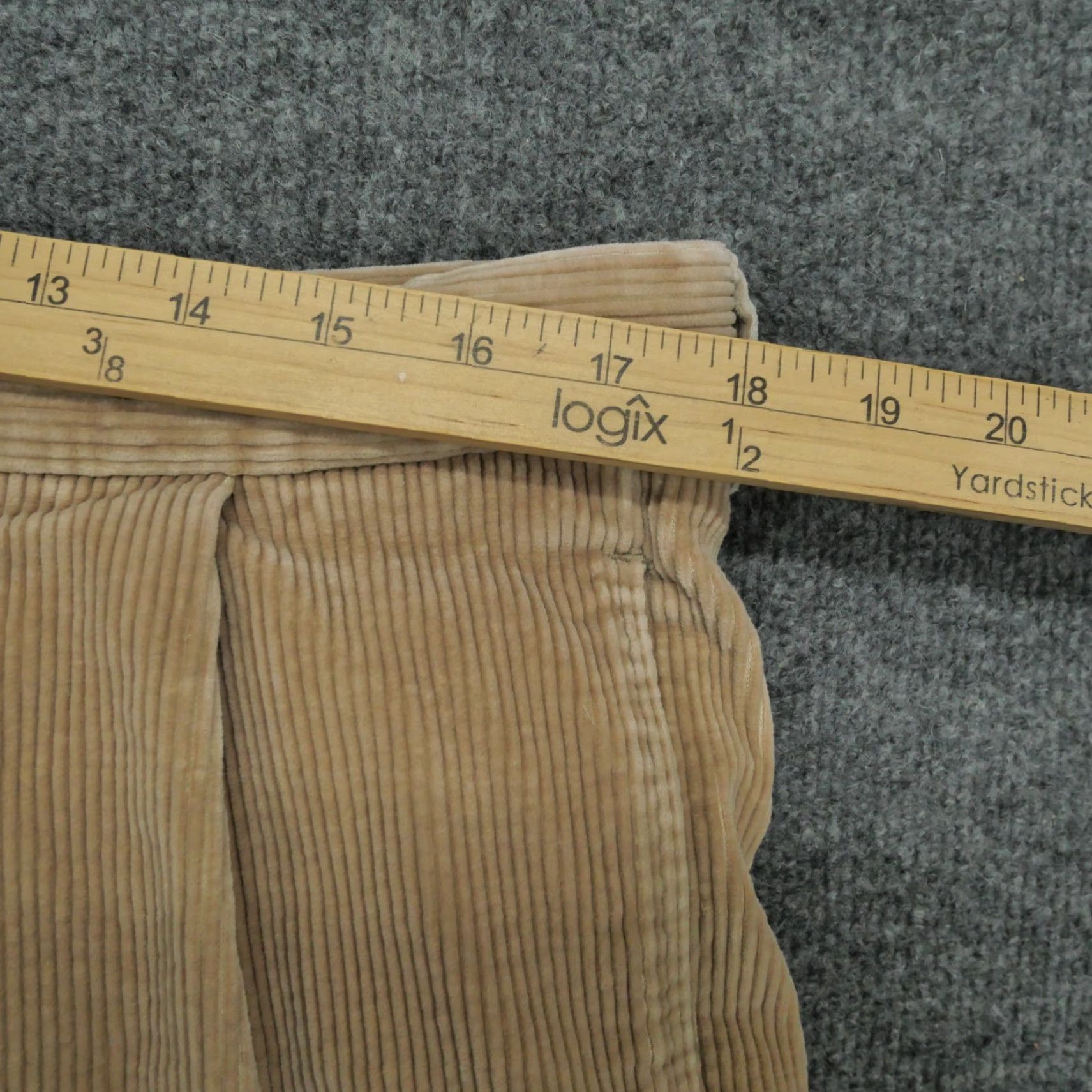 Nautica VINTAGE Nautica Pants Mens 38x32 Khaki Corduroy Baggy 90s Tan Beige 36x32 Khakis 90s Mens Size US 36 / EU 52 - 7 Thumbnail
