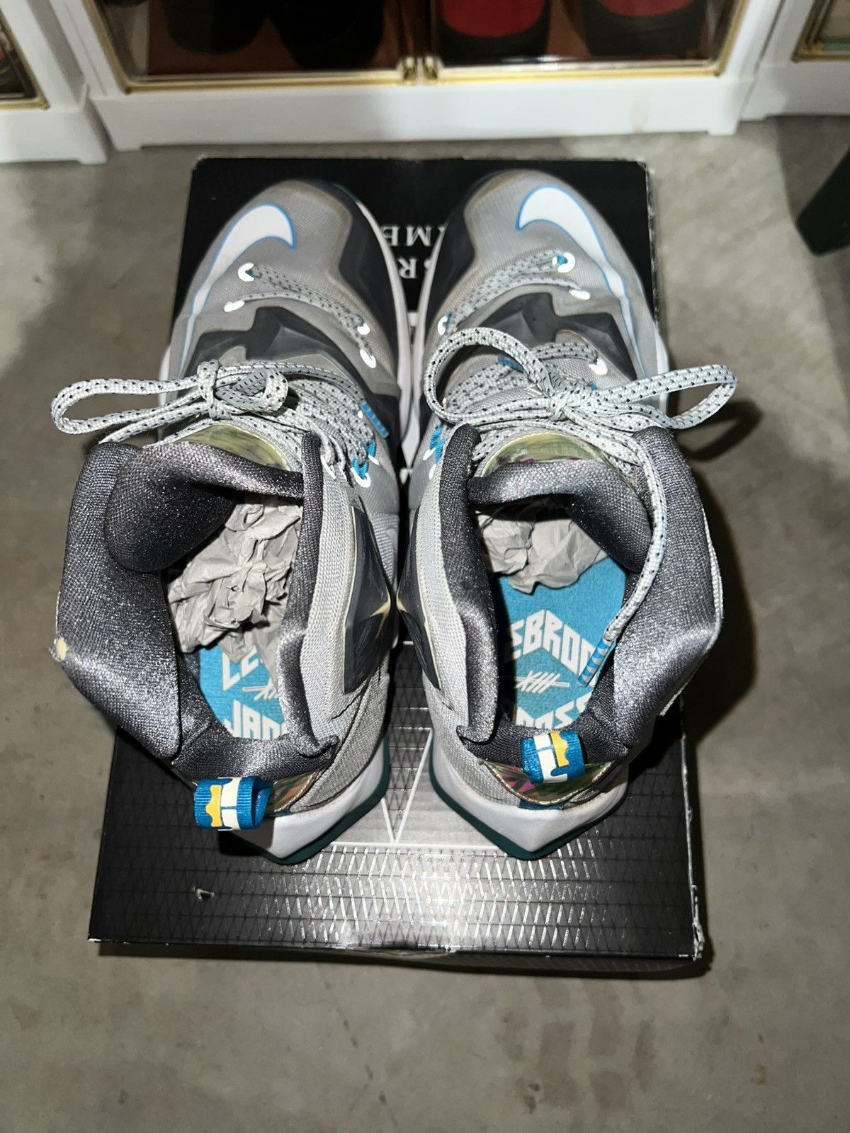 Nike Nike Lebron 13 Blue Lagoon - Size 9.5 Size US 9.5 / EU 42-43 - 3 Thumbnail