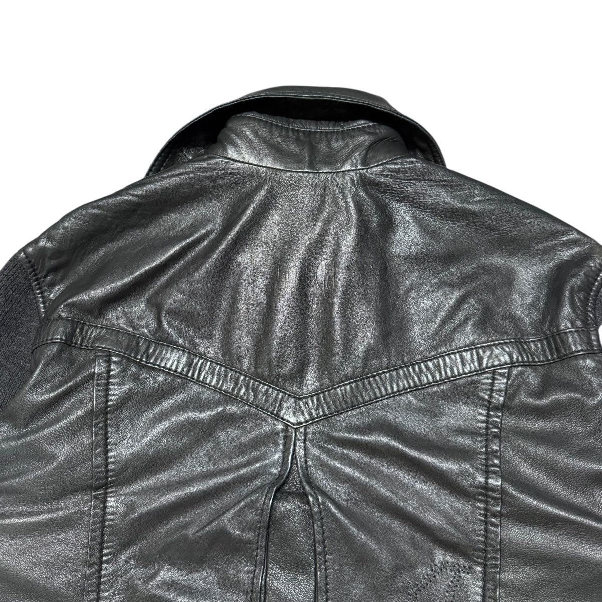 Dolce & Gabbana Dolce & Gabbana Leather Jacket Hybrid Patina Size US M / EU 48-50 / 2 - 13 Thumbnail