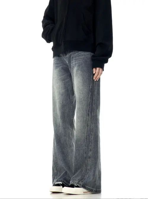VIBE Retro American style flared washed jeans Size US 32 / EU 48 - 4 Thumbnail