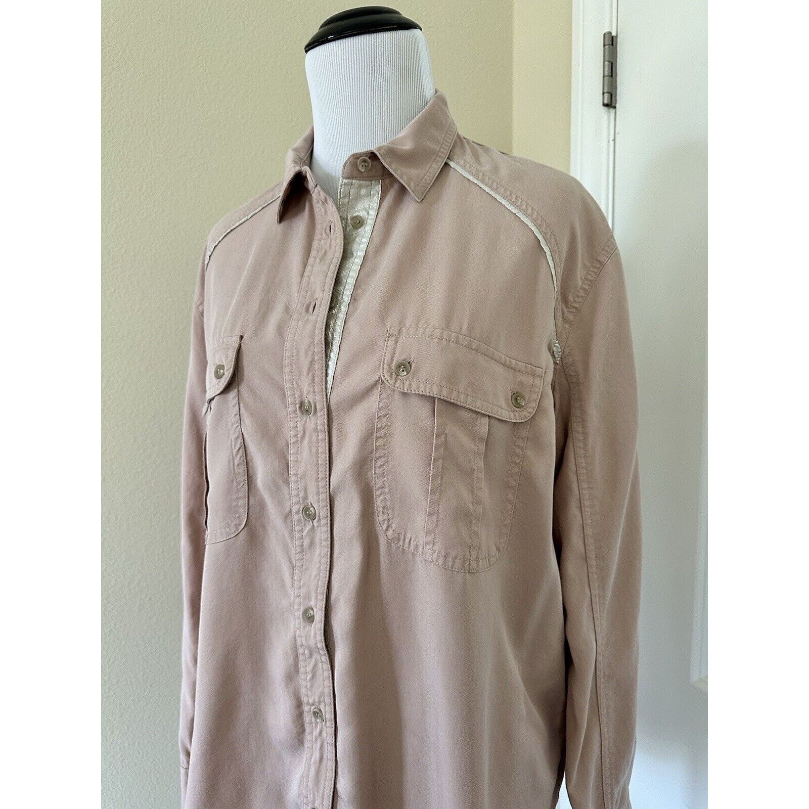 Free People Free People Off Campus Blush Pink Metallic Shirt Size S Size S / US 4 / IT 40 - 3 Thumbnail