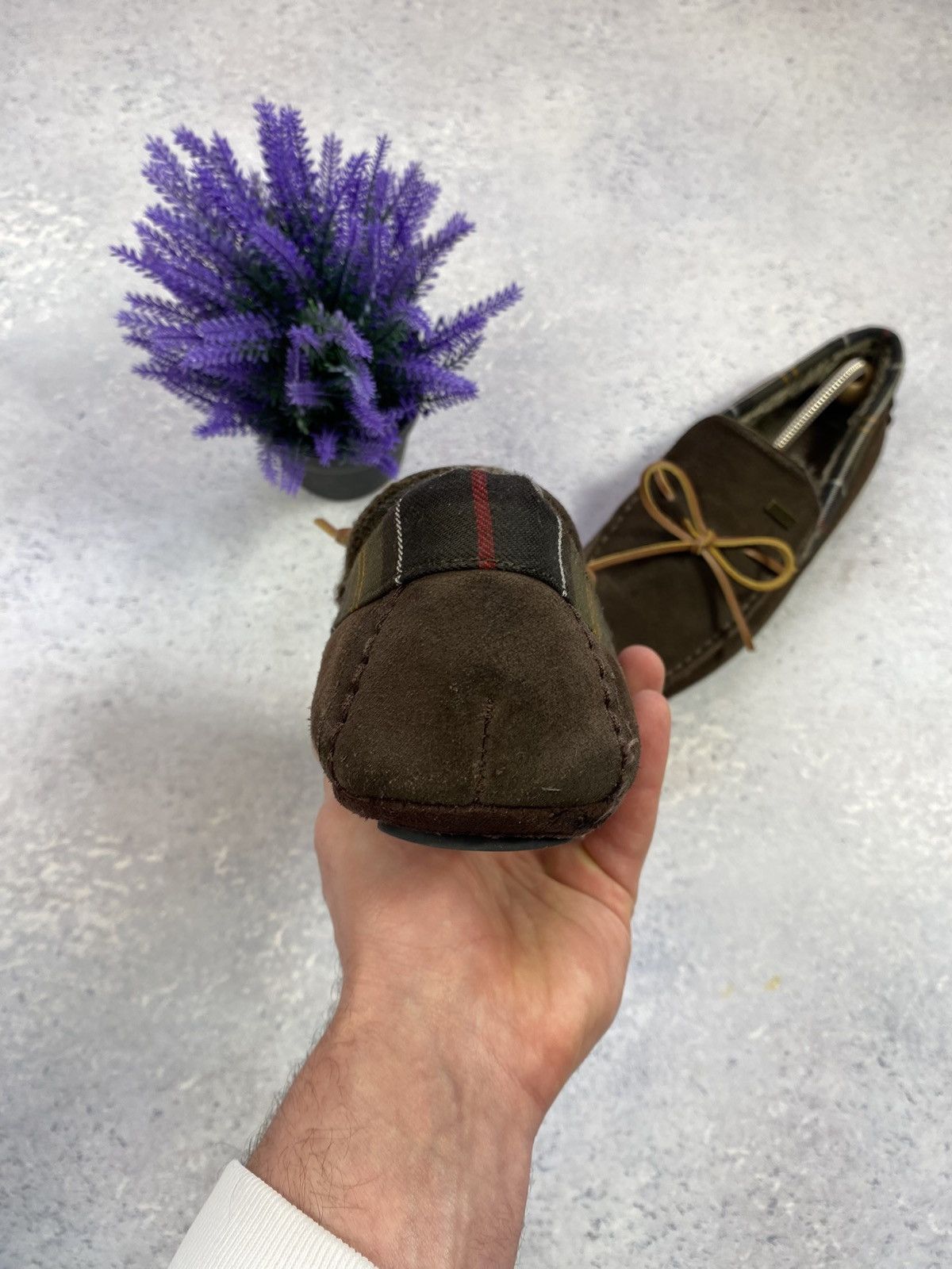 Barbour Barbour men’s Brown Suede Loafers with fur Size US 8 Size US 8 / EU 41 - 9 Thumbnail