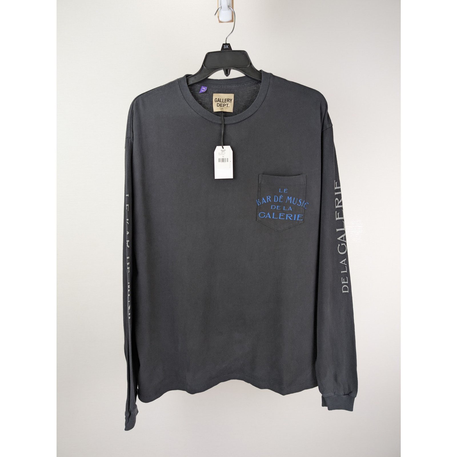 Gallery Dept. o1rshd1 Front Pocket Long Sleeve T-Shirt in Black Size US XL / EU 56 / 4 - 3 Thumbnail