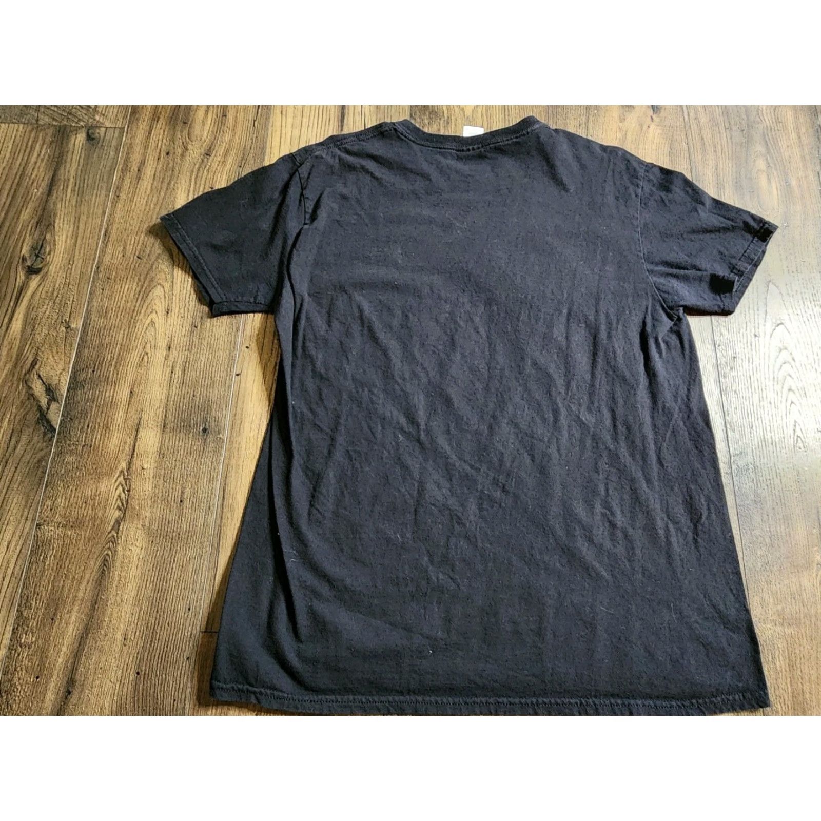 Gildan Mens L T-Shirt - Elsie The Cow Borden’s Dairy Logo Black Cotton Short Sleeve Crew Neck Ungrouped Gildan Regular 100% Cotton Size US L / EU 52-54 / 3 - 2 Thumbnail