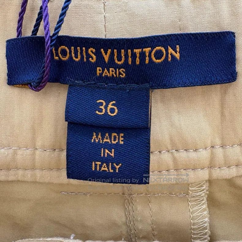 Louis Vuitton Louis Vuitton Khaki full logo belt slacks pants Size US 36 / EU 52 - 7 Thumbnail