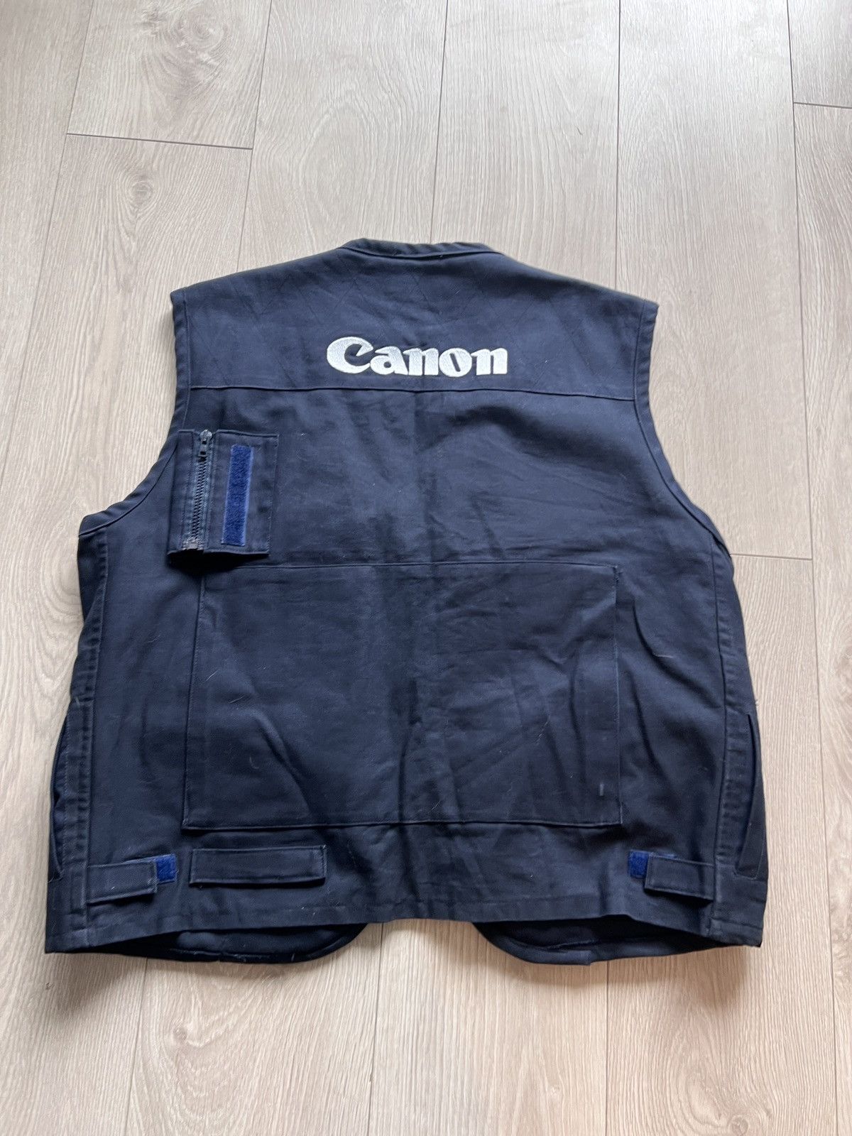 Vintage Canon Vest Jacket Pro Camera Photo 90s Tech pockets