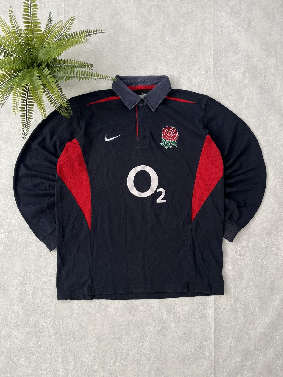90's Nike England Long-sleeve Jersey Rugby Streetwear - Main Image