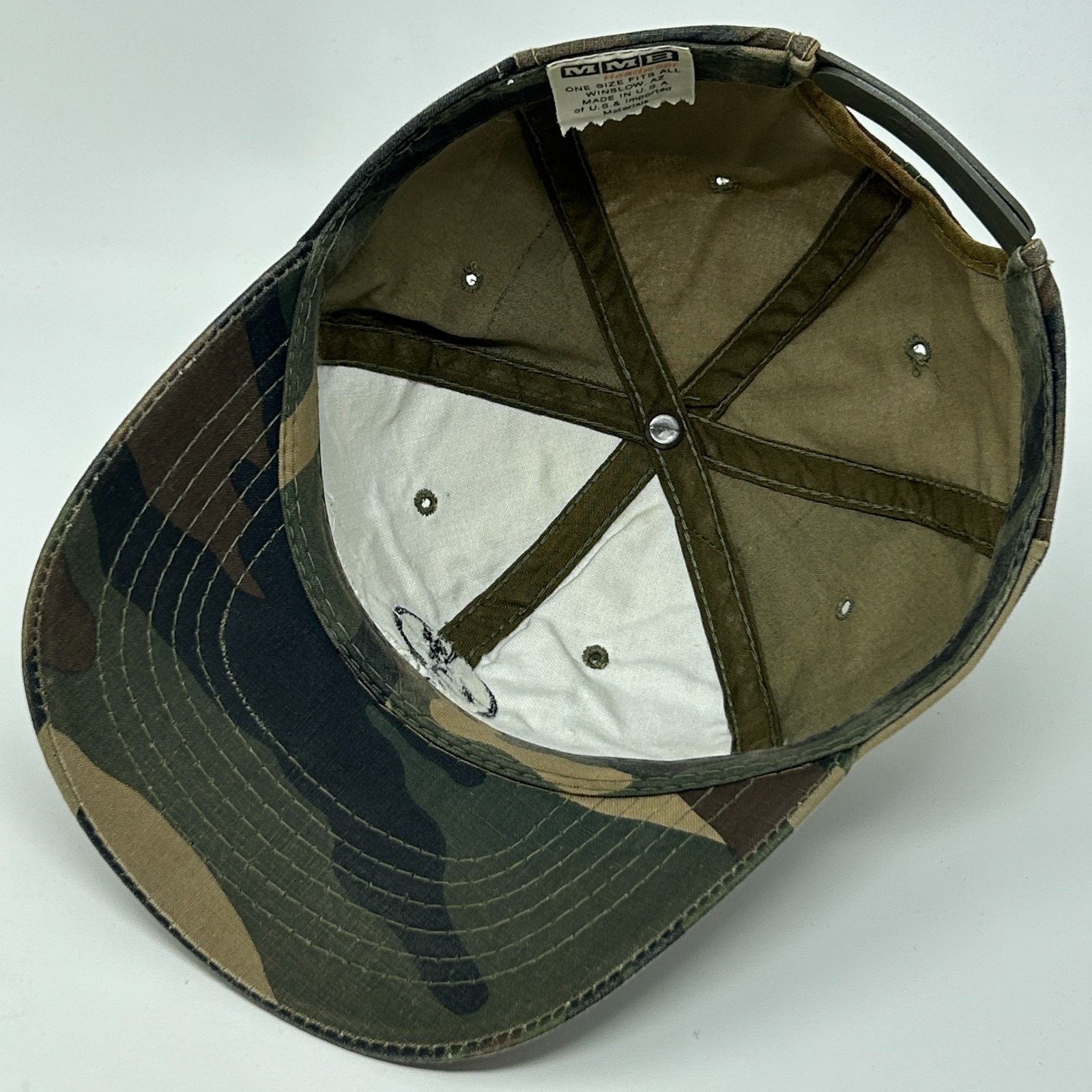 Vintage Vintage 90s Buck Stops Here Hat Baseball Cap Hunting Camo Size ONE SIZE - 4 Thumbnail