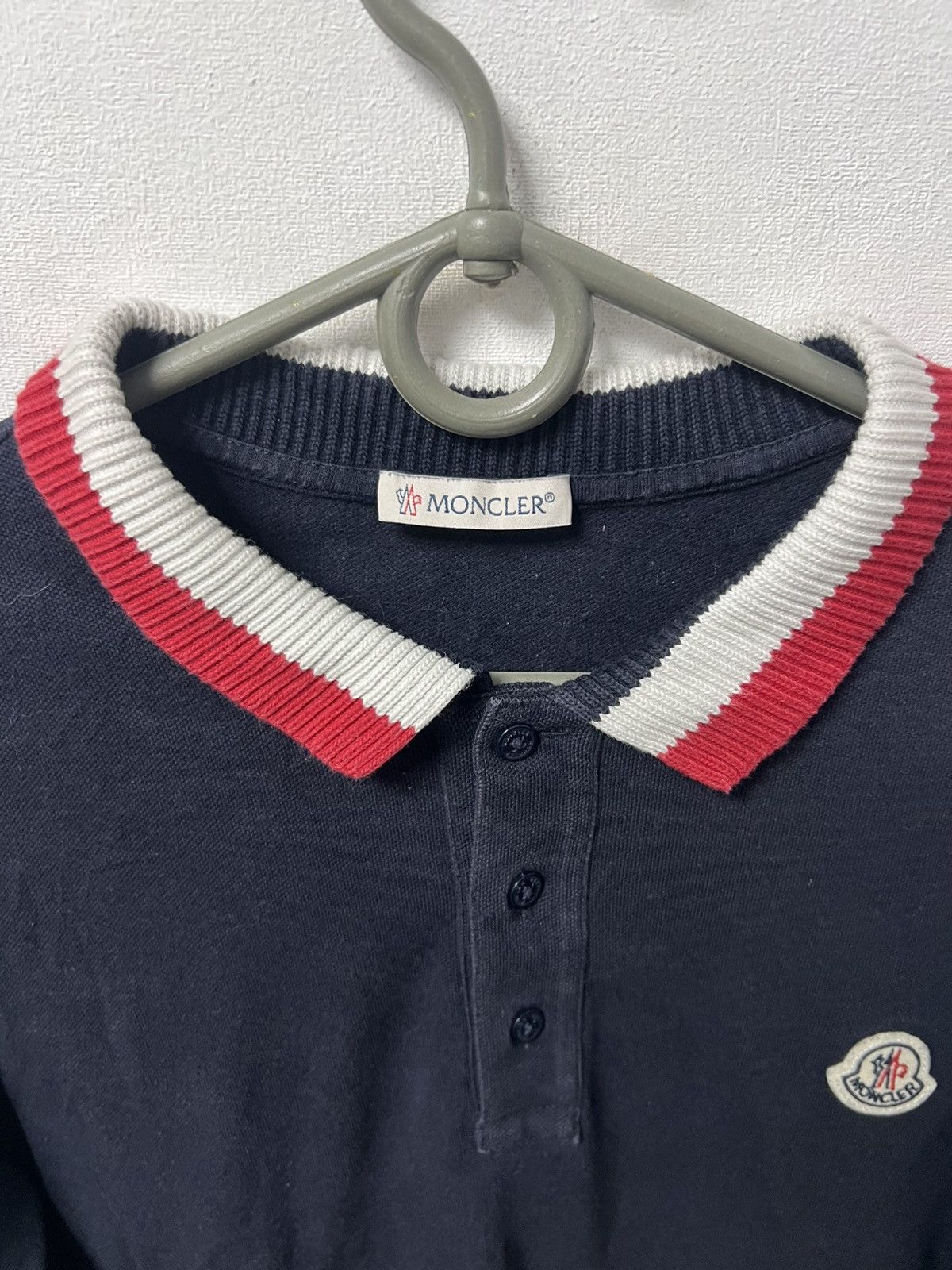 Moncler Moncler Long Sleeve Polo T Shirt Size US S / EU 44-46 / 1 - 8 Thumbnail