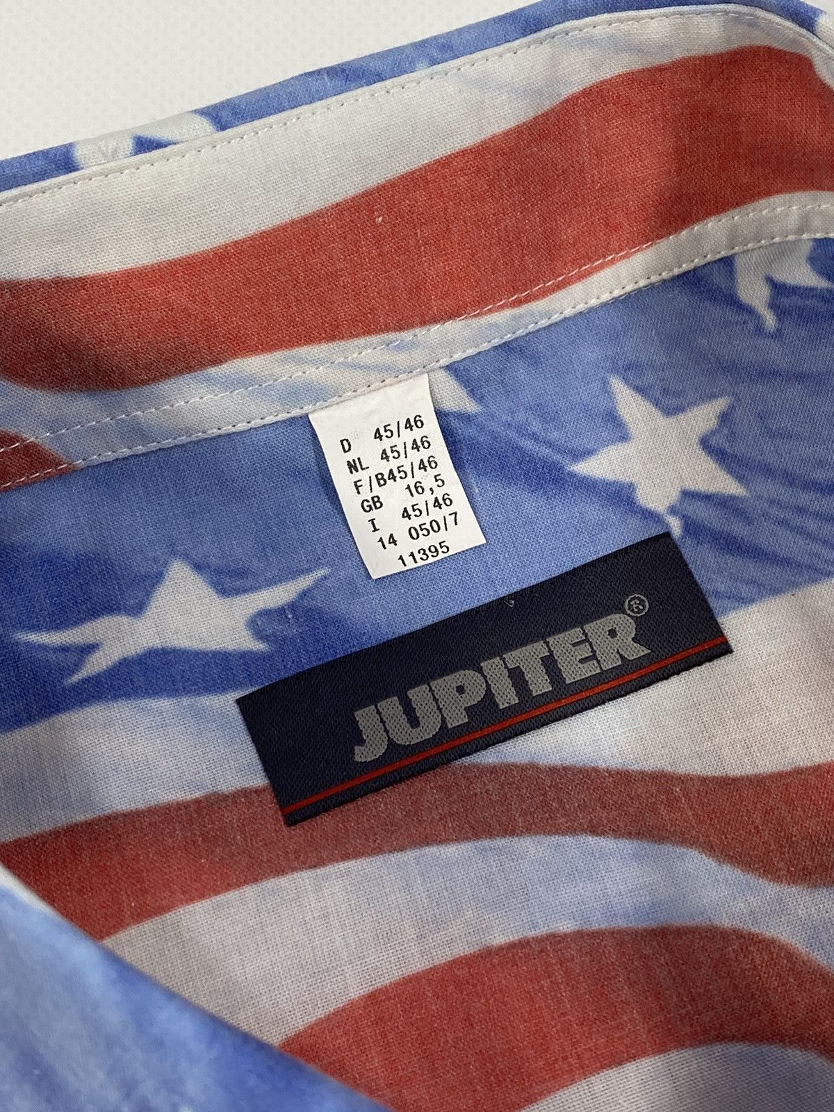 Vintage 🔥LASTDROP🔥 90s American Jeans Flag USA All Over Crazy Shirt Size US XXL / EU 58 / 5 - 6 Thumbnail