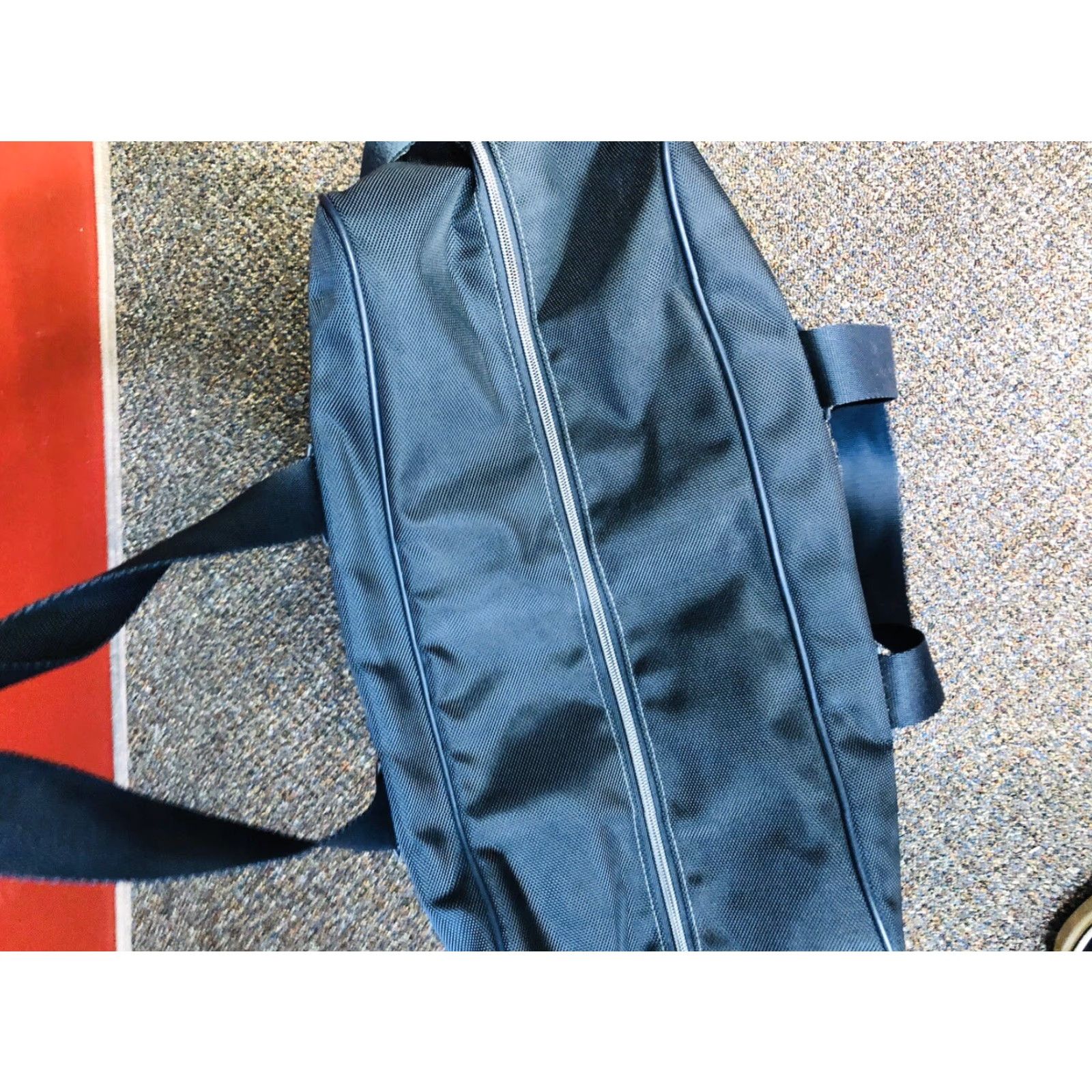 Calvin Klein VINTAGE Calvin Klein Duffle Bag MEN Large Navy blue Cotton Nylon Cotton Gym Bag BLACK Grey TT20 Size ONE SIZE - 6 Thumbnail