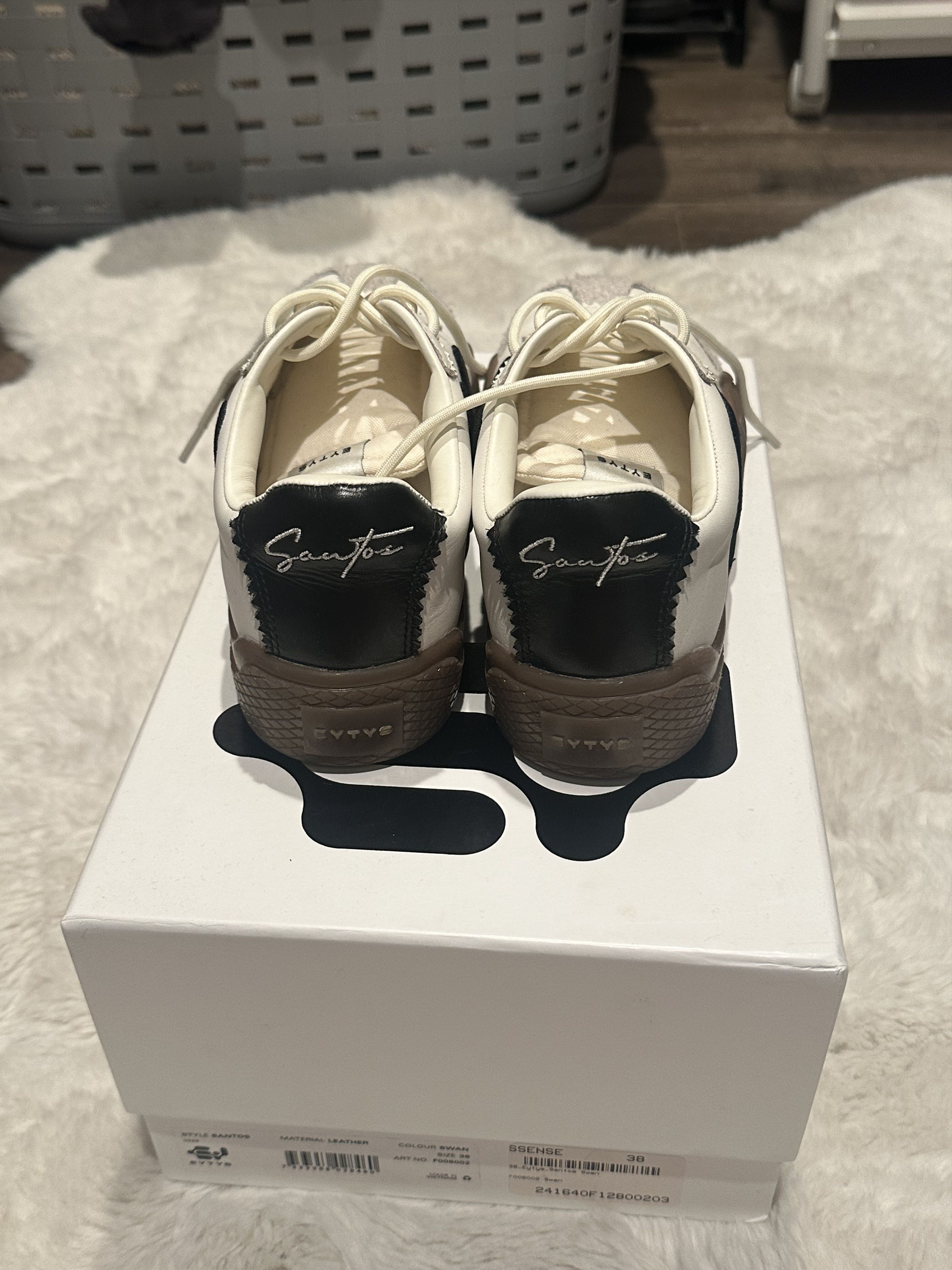 Eytys Eytys White Santos Sneakers Size US 7.5 / IT 37.5 - 3 Thumbnail