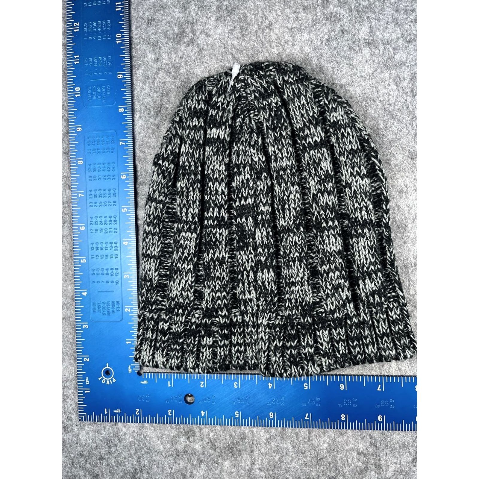 Vintage HitWear Hat Beanie Mens One Size Black Gray Striped Knit Echosmith Music Winter Size ONE SIZE - 4 Thumbnail