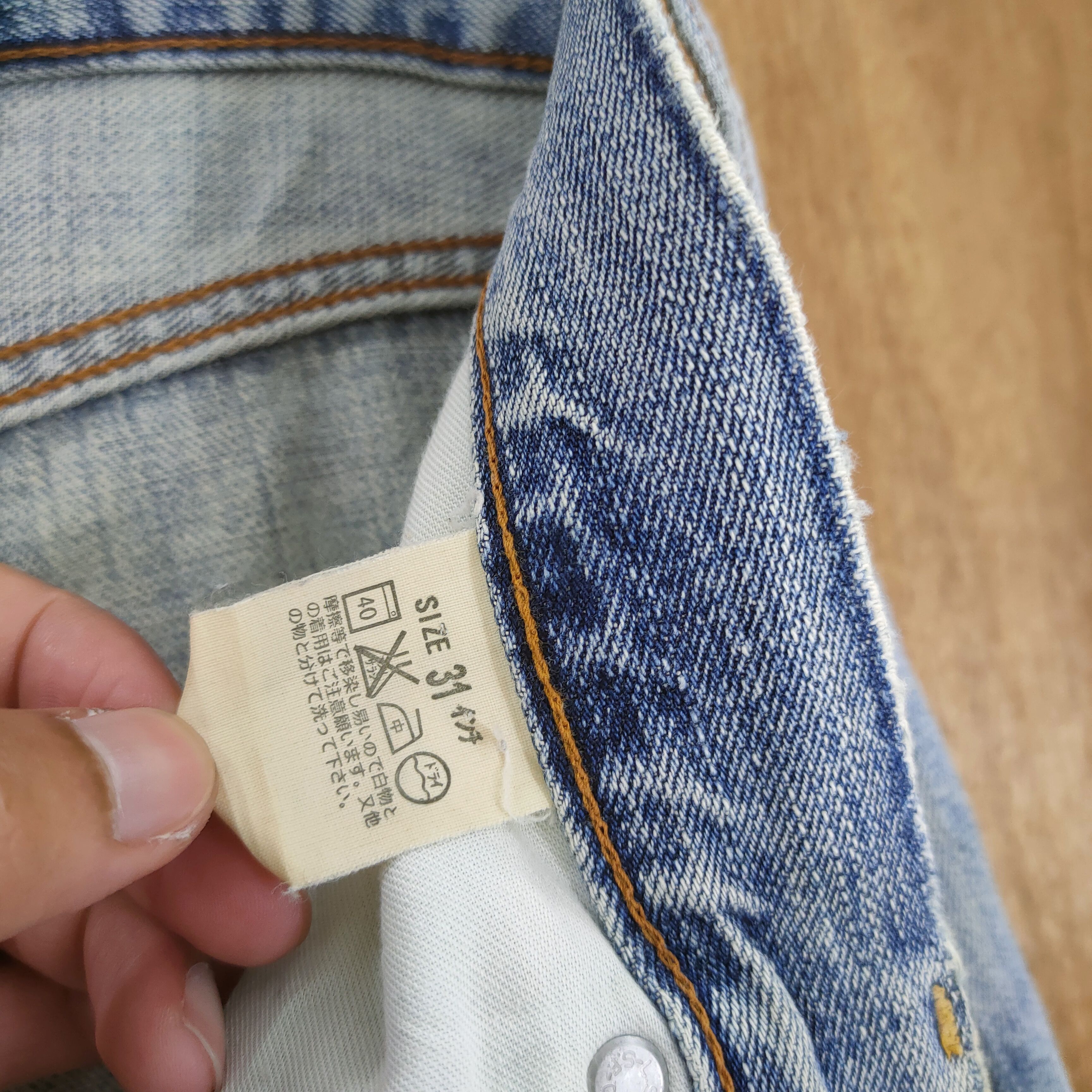 Levi's Vintage Clothing 31×34 💥 VINTAGE LEVI'S DISTRESSED JEANS PANTS Size US 31 - 13 Thumbnail
