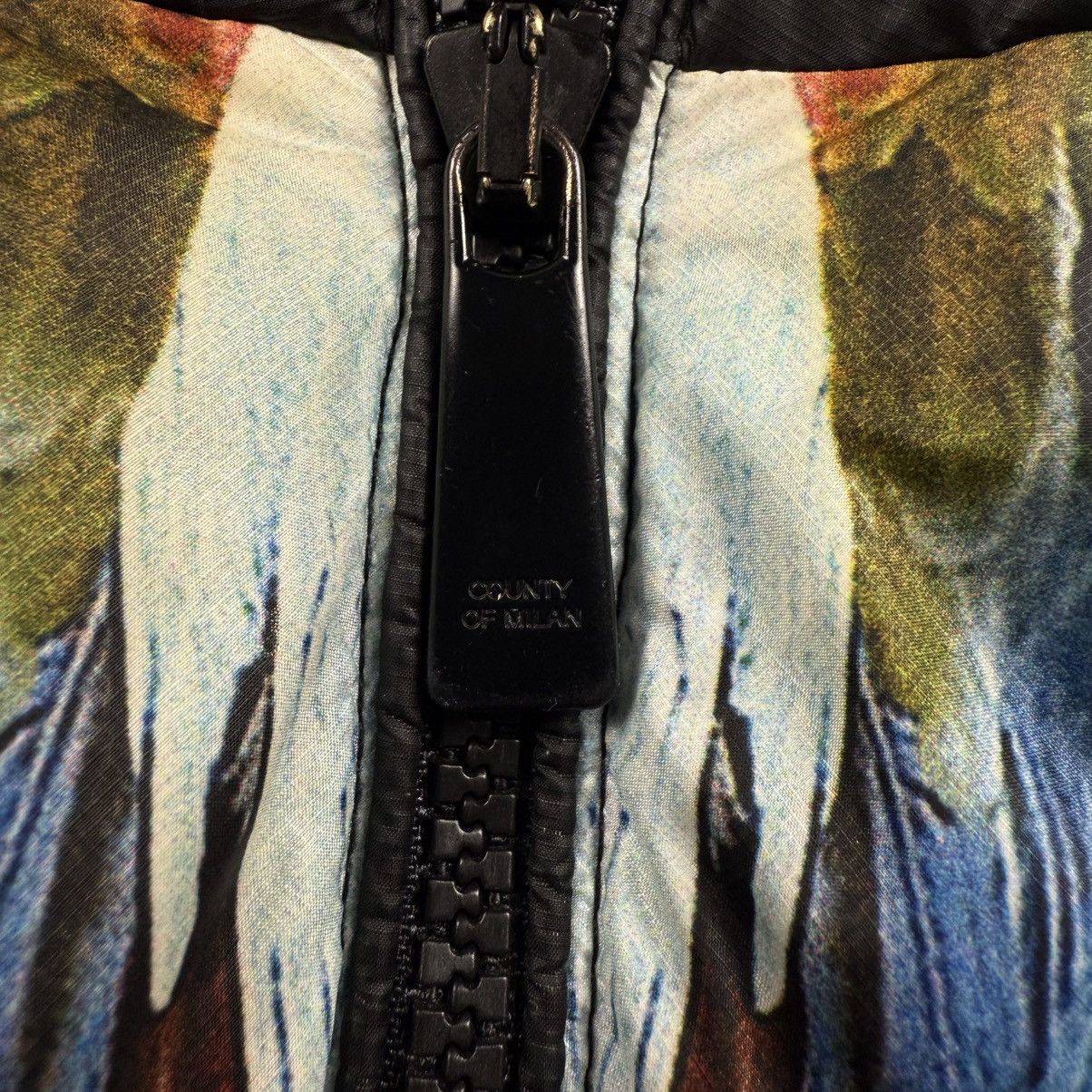 Marcelo Burlon Marcelo Burlon County of Milan Blue Wings Down Puffer Jacket Size US XL / EU 56 / 4 - 6 Thumbnail