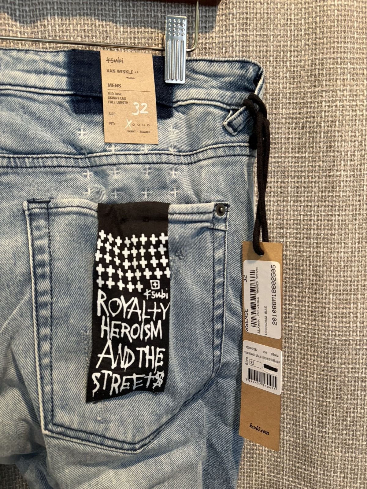 Ksubi Ksubi Van Winkle Trashed Dream Distressed Light Blue Denim Size US 32 / EU 48 - 3 Thumbnail