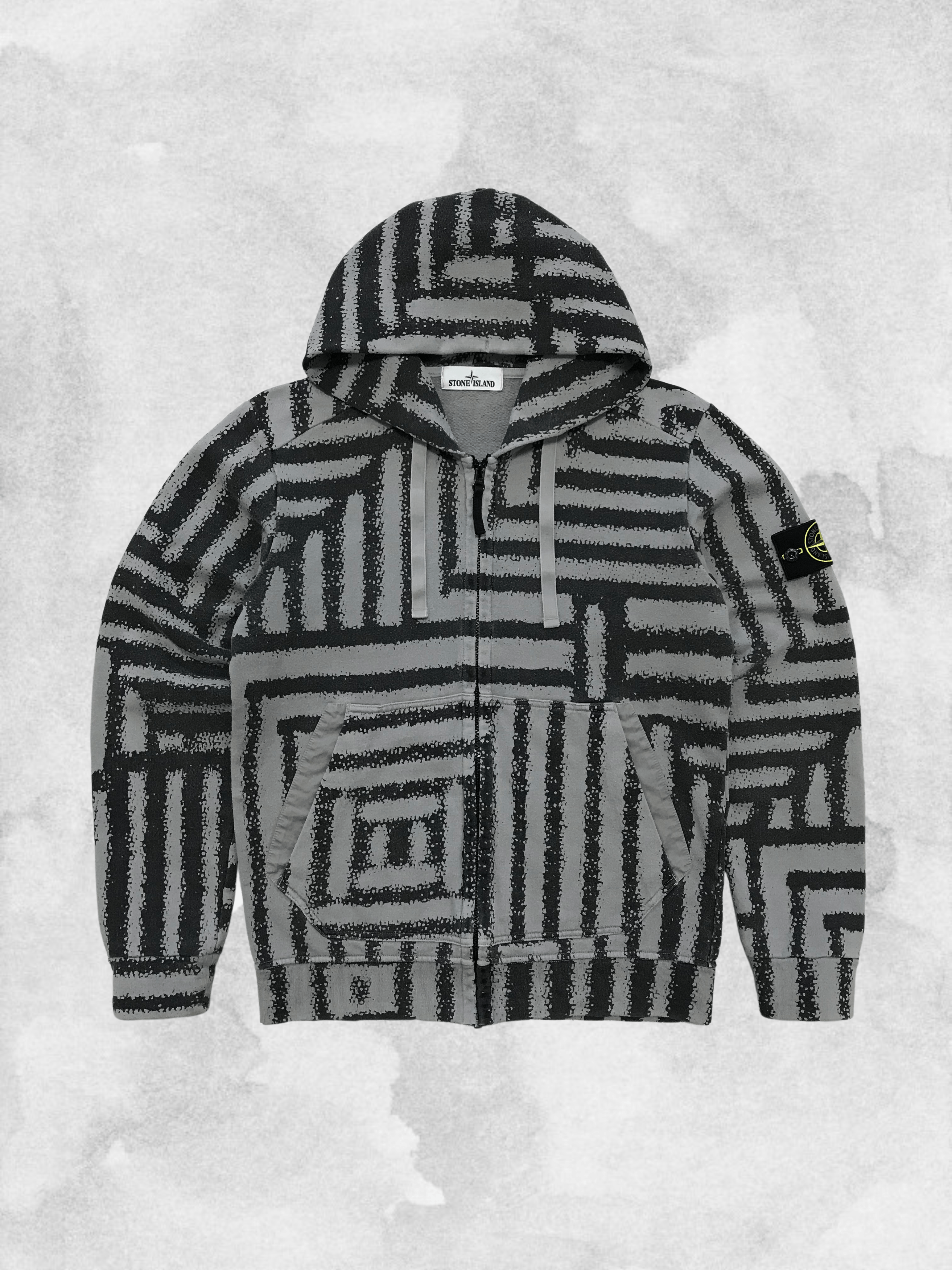 Stone Island STONE ISLAND Diesel Dazzle Print Hoodie Full Zip 