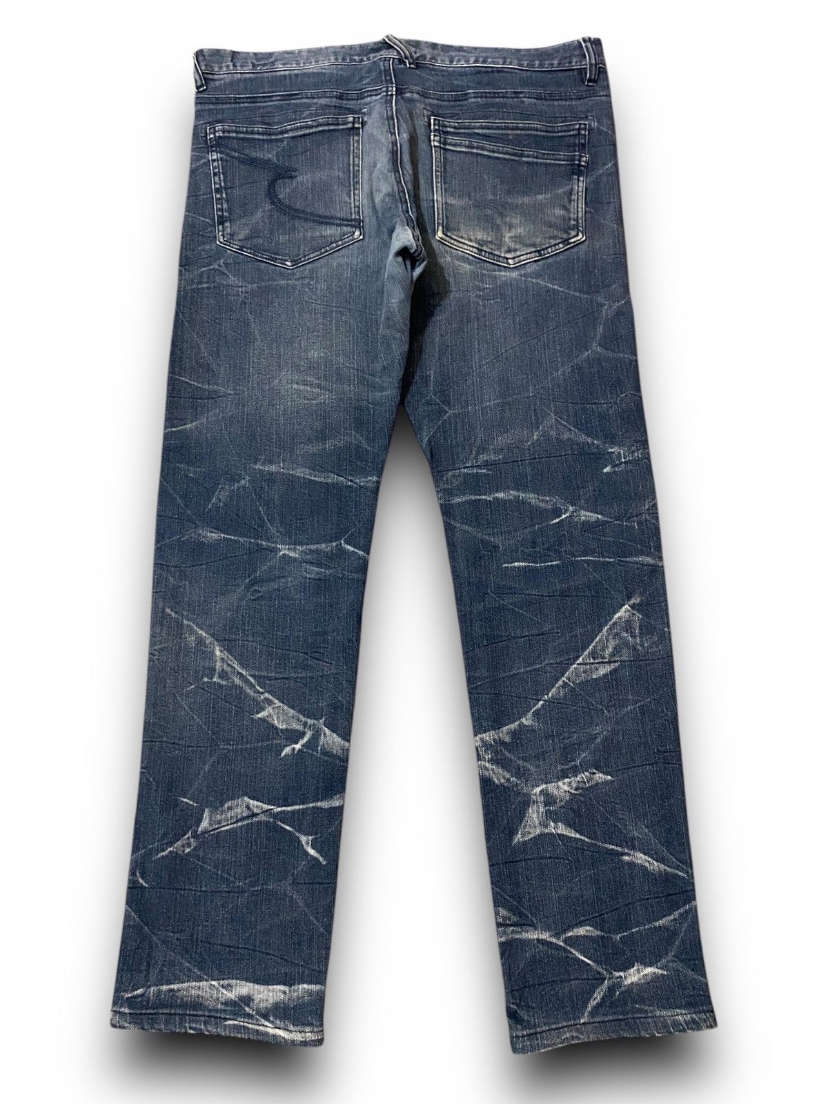 Japanese Brand × Le Grande Bleu (L.G.B.) × semanticdesign Japan Semantic Design Lightning Bleached Pattern Jeans Denim Size US 36 / EU 52 - 7 Thumbnail