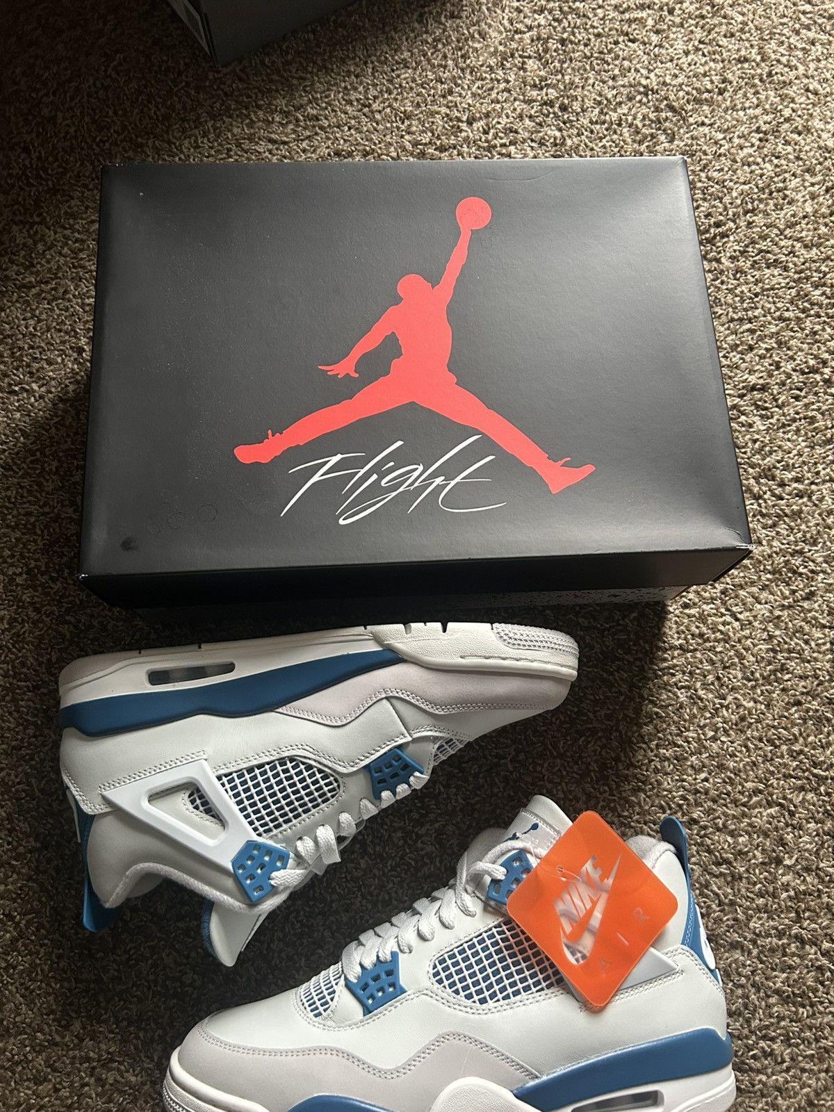 Jordan Brand × Nike Jordan 4 Retro Military Blue Size US 9 / EU 42 - 6 Thumbnail