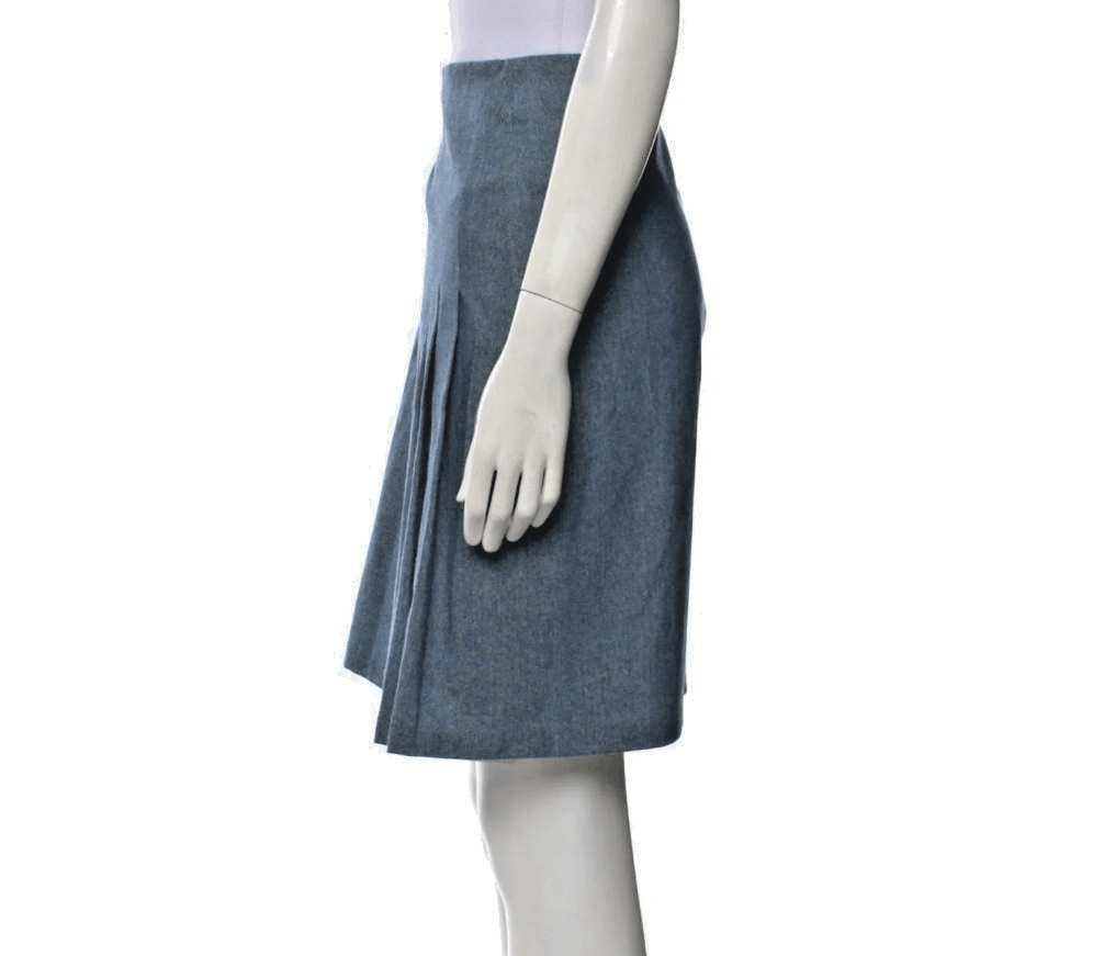Ulla Johnson Ulla Johnson Blue Skirt – Size 10 – Medium Wash – Zip Closu Size 32" / US 10 / IT 46 - 8 Thumbnail