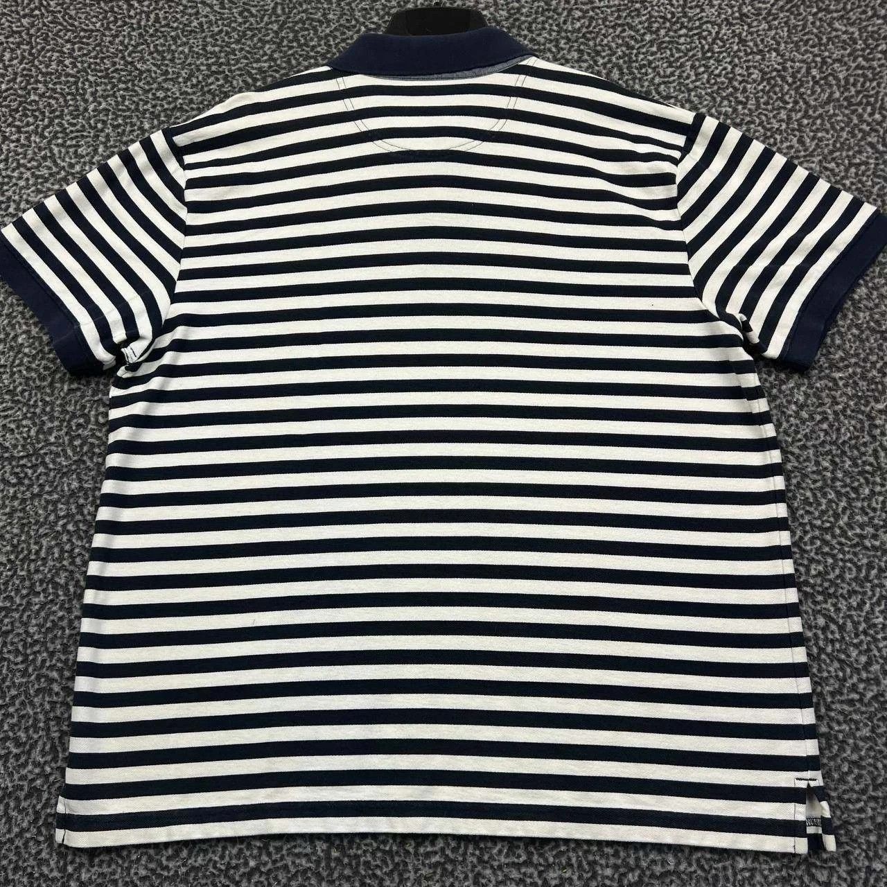 L.L. Bean L.L Bean Polo Shirt Men Black White Striped Cotton XL Size US XL / EU 56 / 4 - 2 Thumbnail