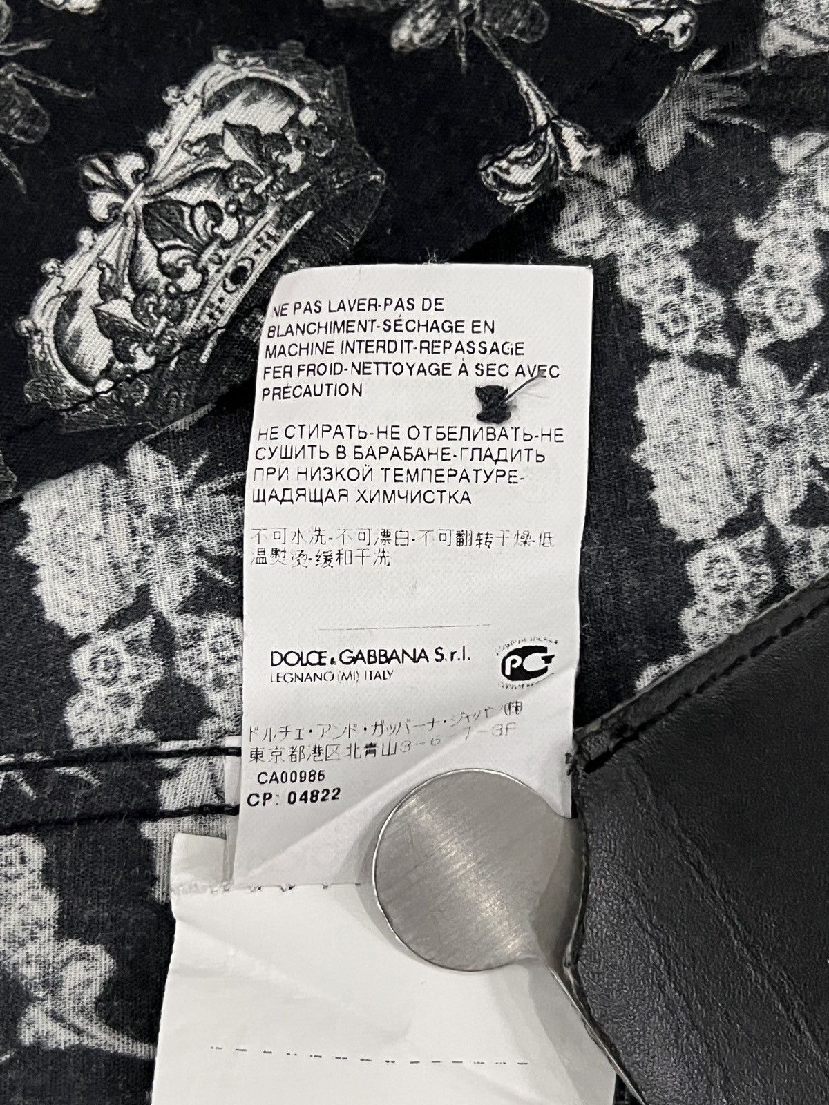 Dolce & Gabbana Dolce & Gabbana Crown Print Shirt Size US XXS / EU 40 - 16 Thumbnail