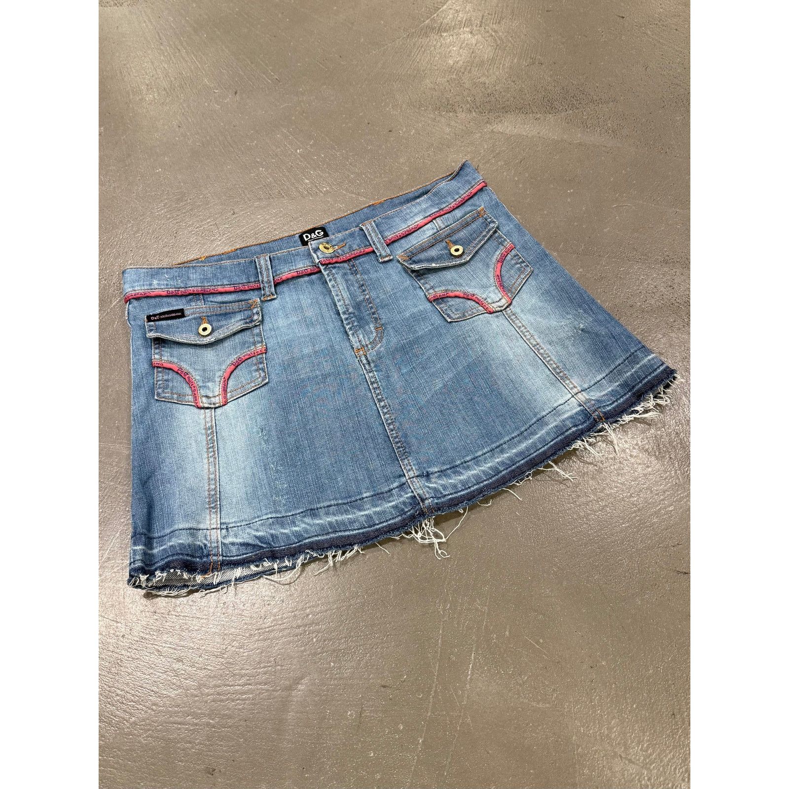 Dolce & Gabbana S/S 2005 Dolce & Gabbana mini denim skirt Size 30" / US 8 / IT 44 - 2 Thumbnail