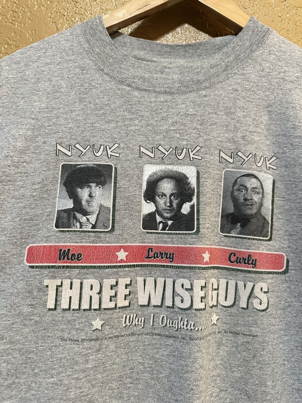 Vintage 📌 vintage The Three Stooges Wise Guys tee Size US M / EU 48-50 / 2 - 3 Thumbnail