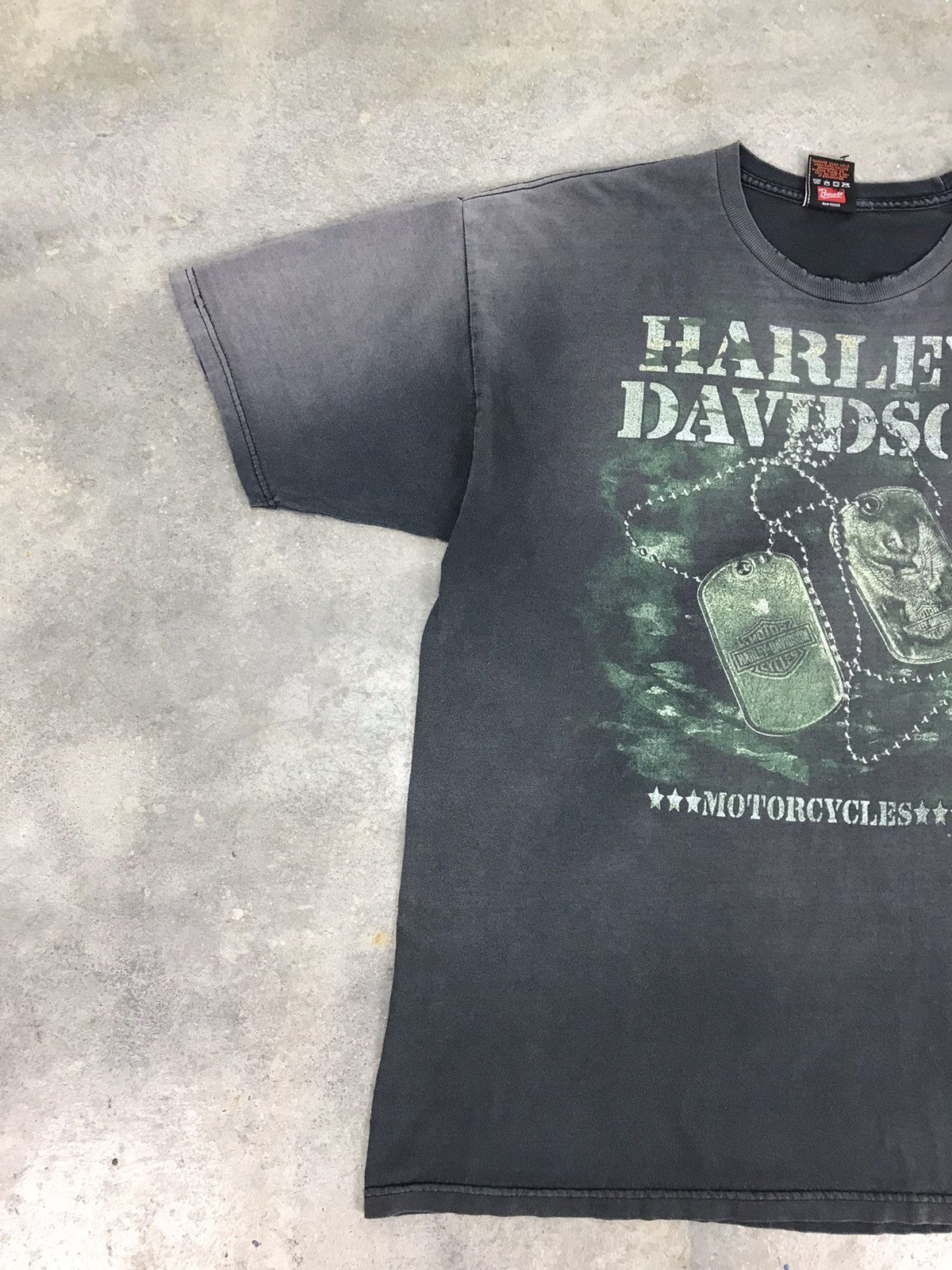 Harley Davidson × Vintage Distressed Vintage Harley Davidson T-shirt Size US XL / EU 56 / 4 - 3 Thumbnail