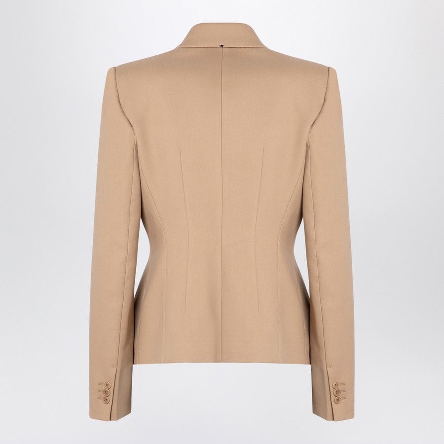 Sportmax o1d2blof1024 Double-breasted Jacket in Camel Size M / US 6-8 / IT 42-44 - 2 Thumbnail