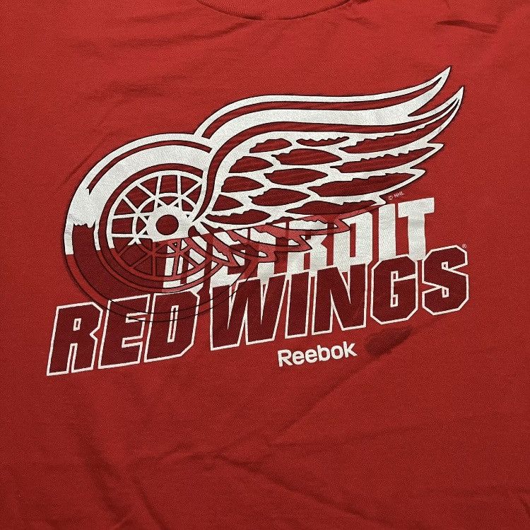 NHL × Reebok Reebok Detroit Red Wings NHL Hockey T Shirt Size US L / EU 52-54 / 3 - 2 Thumbnail