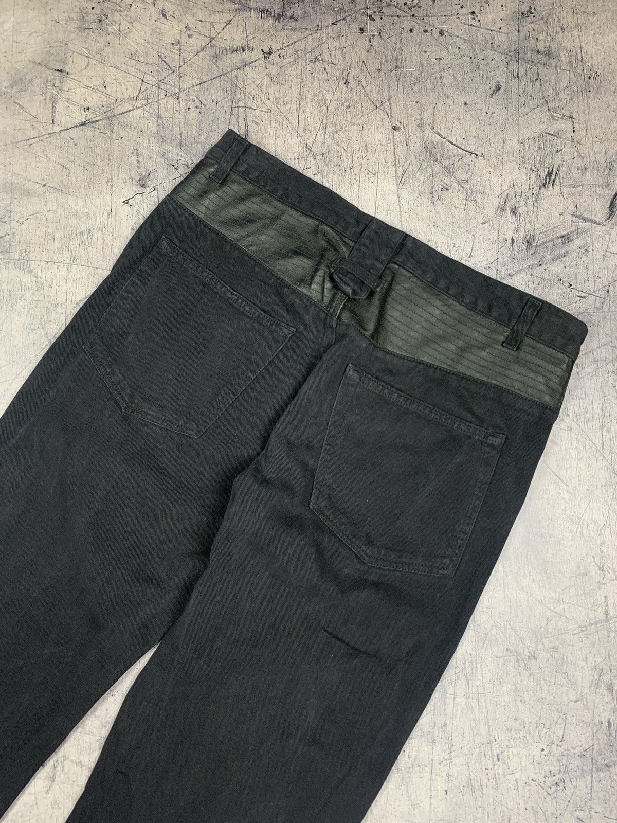 John Richmond Men’s Designer John Richmond Black Straight Jeans Size 35 Size US 35 - 5 Thumbnail