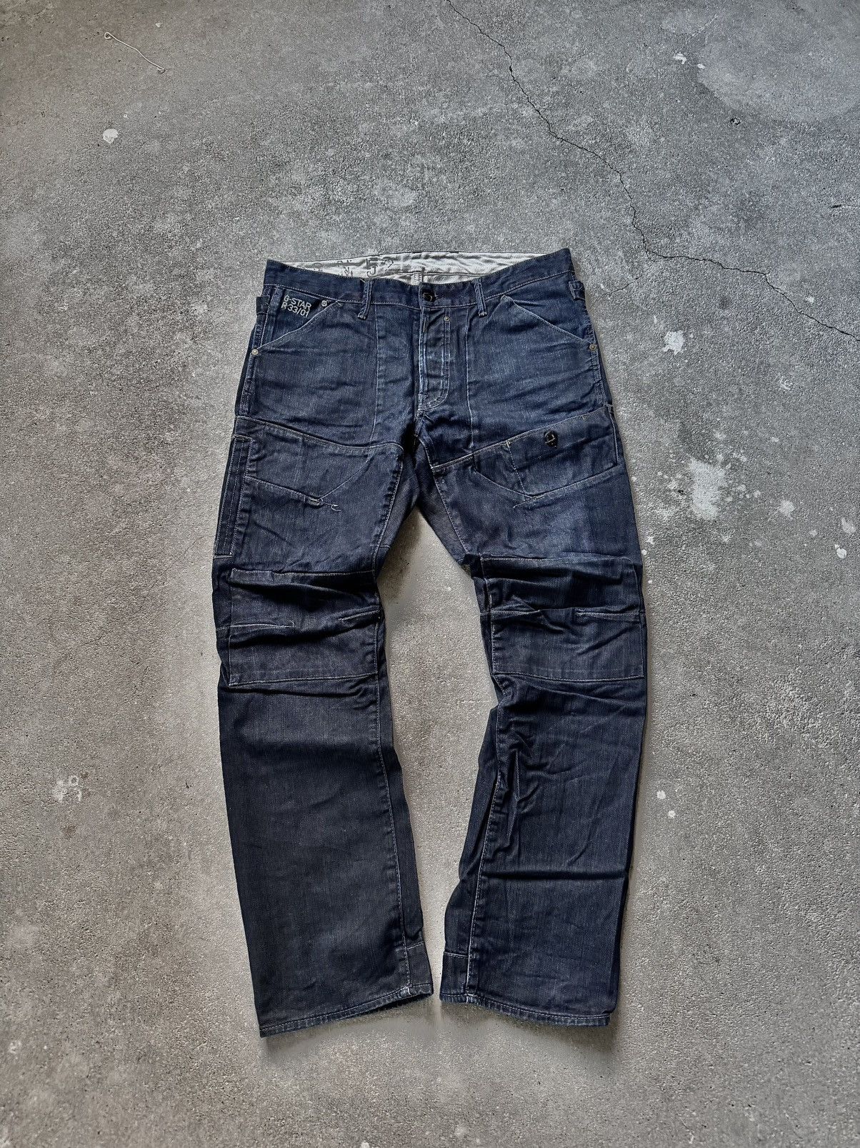 G-Star × If Six Was Nine × Vintage Vintage G Star Raw Waxed Jeans 33/01 Size US 34 / EU 50 - 6 Thumbnail