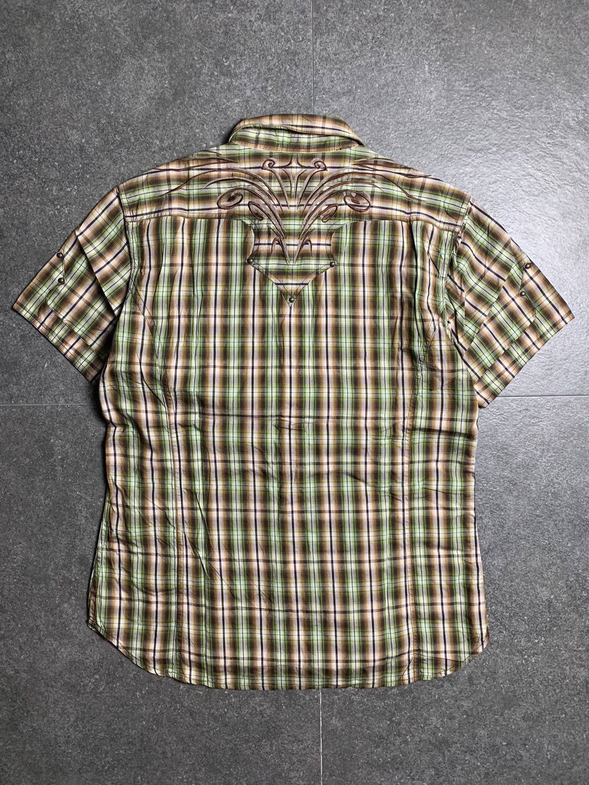 Nicole Club 2000s Nicole Club For Men Studded Tribal Shirt Size US S / EU 44-46 / 1 - 9 Thumbnail
