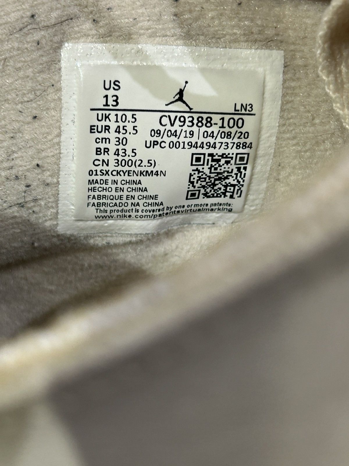 Jordan Brand × Off-White Jordan 4 OffWhite Sail Size US 11.5 / EU 44-45 - 10 Thumbnail